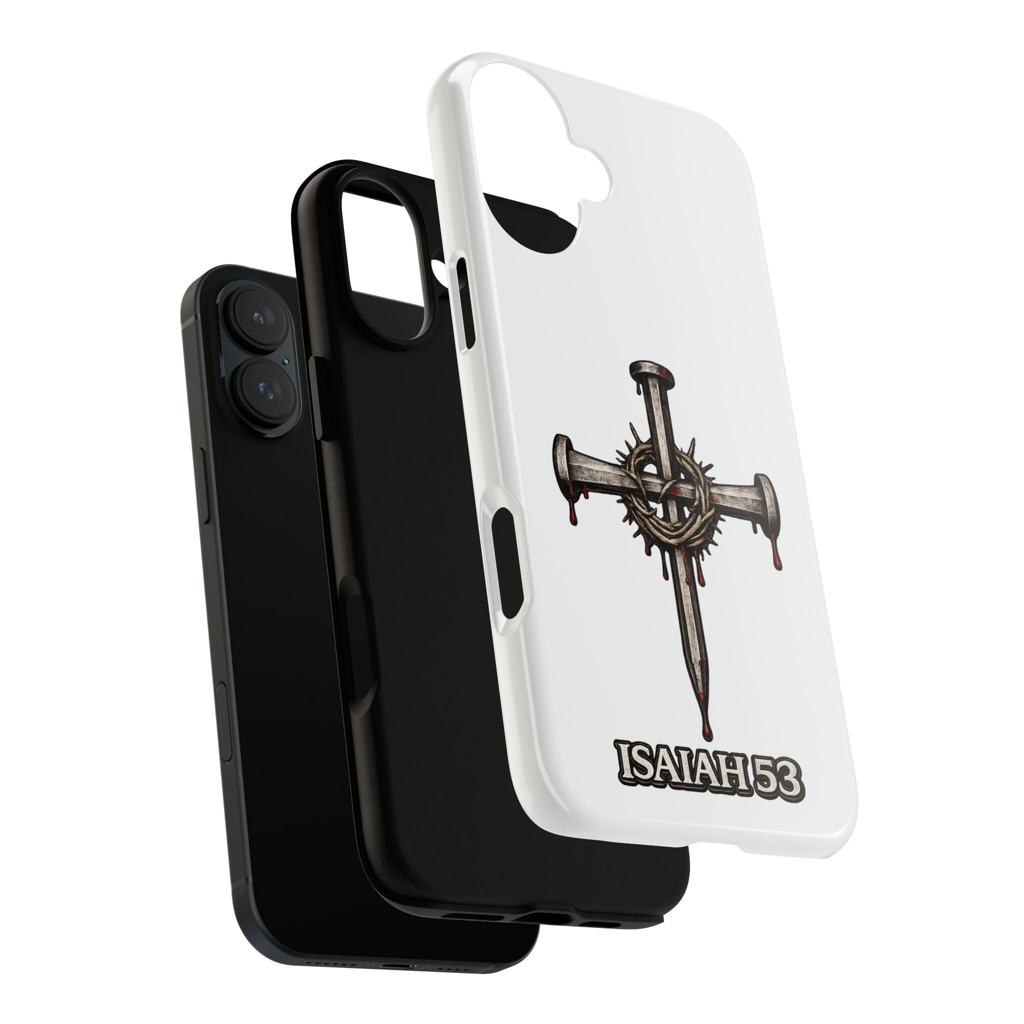 Isaiah 53 Cross Phone Case – Christian Faith Tough Phone Cover