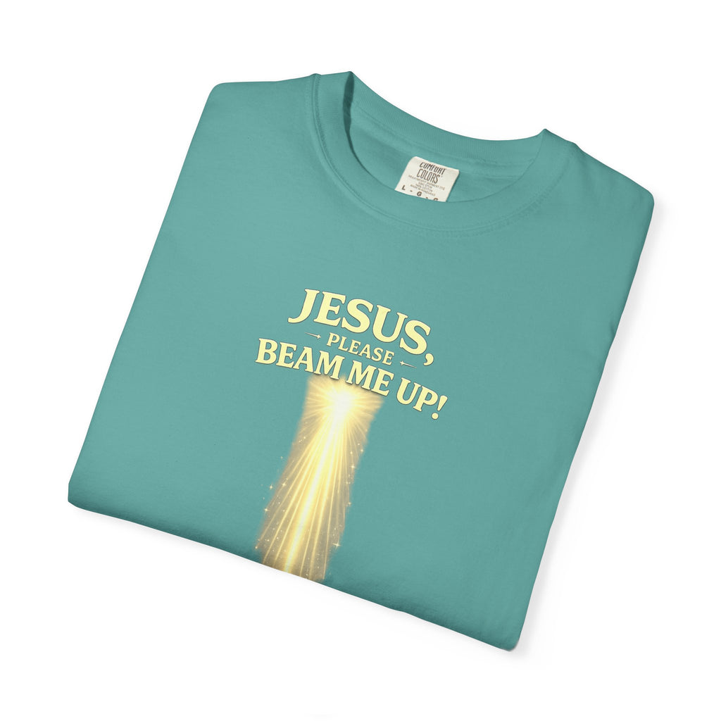 Jesus Please Beam Me Up T-Shirt — Christian Faith Graphic Tee