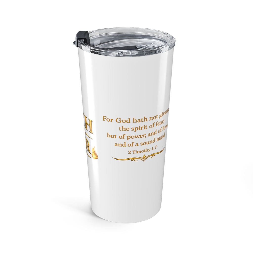 Faith Over Fear 20oz Tumbler – Inspirational Christian Travel Mug