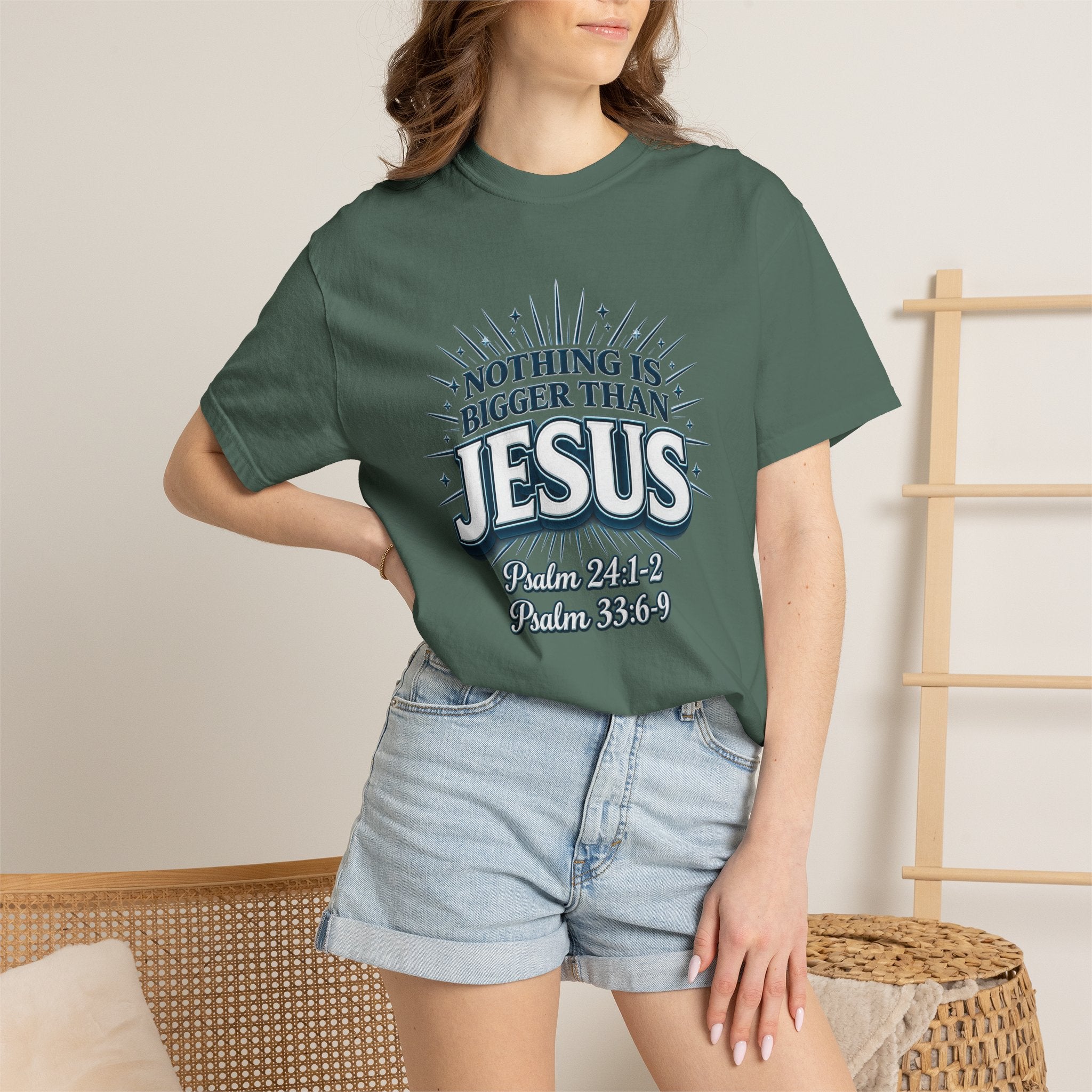 Nothing Is Bigger Than Jesus T-Shirt — "Full Armor of God" Christian Faith Tee