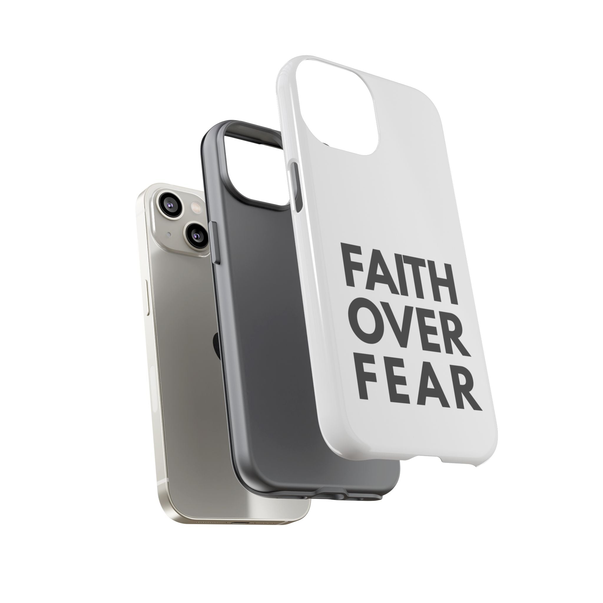 Faith Over Fear Phone Case — Inspirational Christian Protective Cover