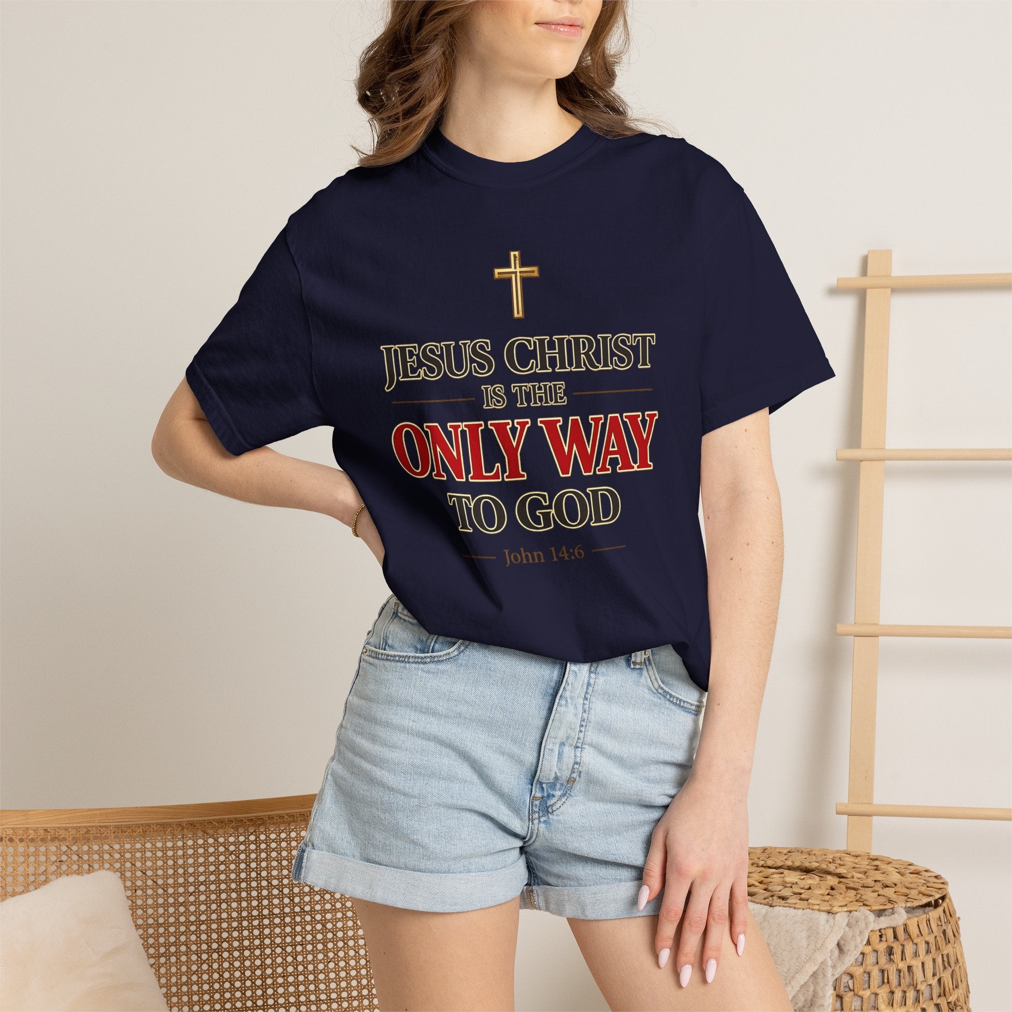 Christian Statement T-Shirt — "Jesus Christ is the Only Way to God" Faith Tee