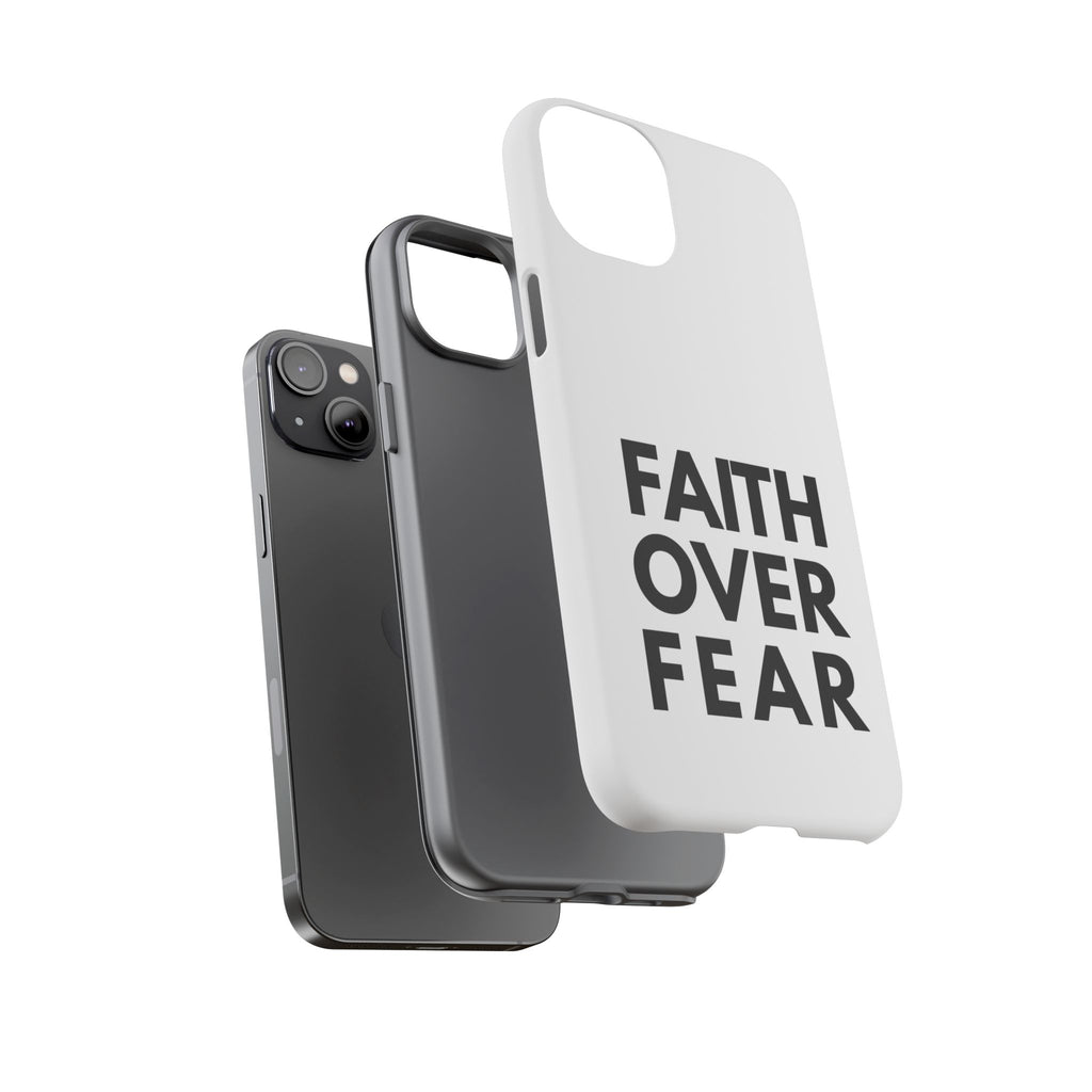 Faith Over Fear Phone Case — Inspirational Christian Protective Cover