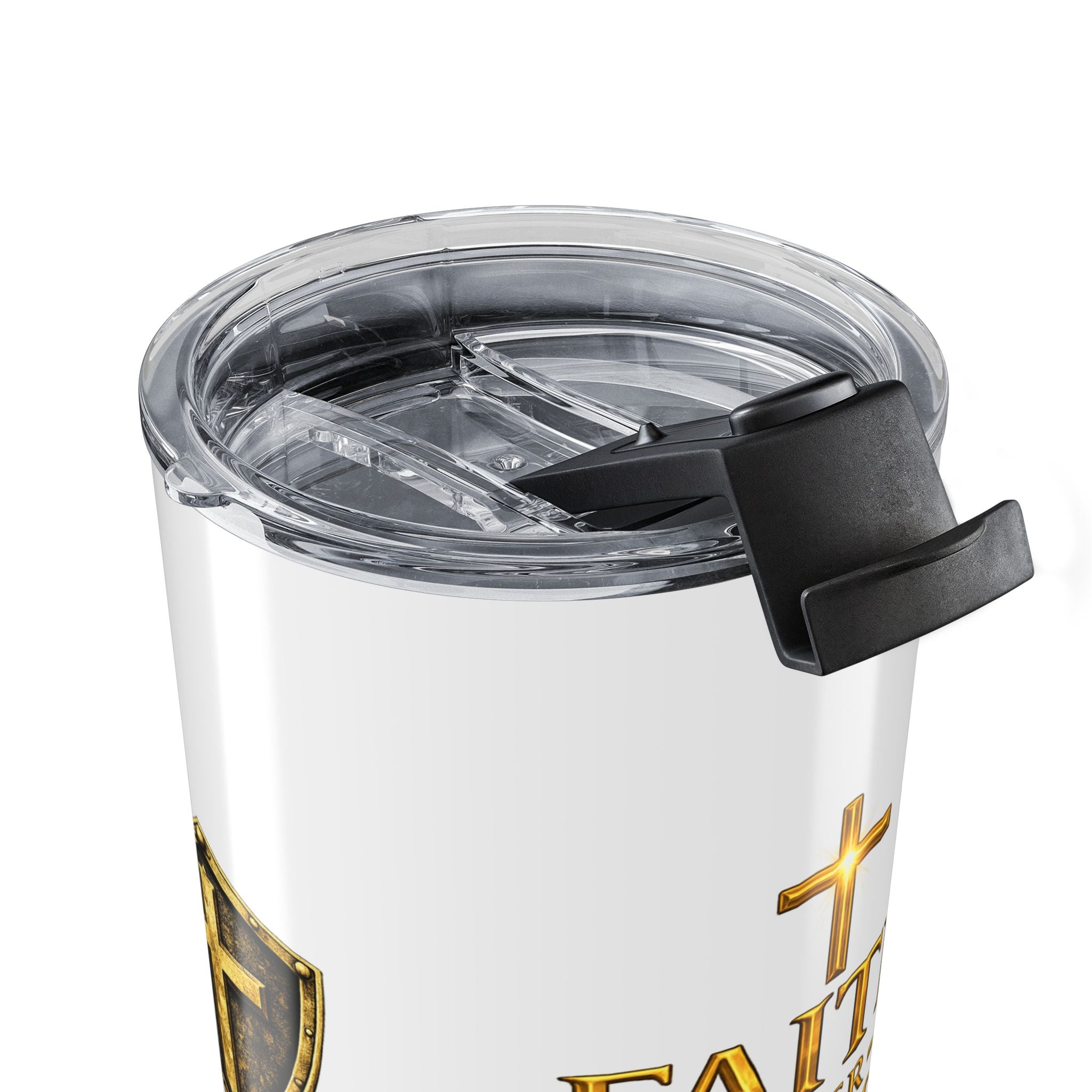 Faith Over Fear 20oz Tumbler – Inspirational Christian Travel Mug