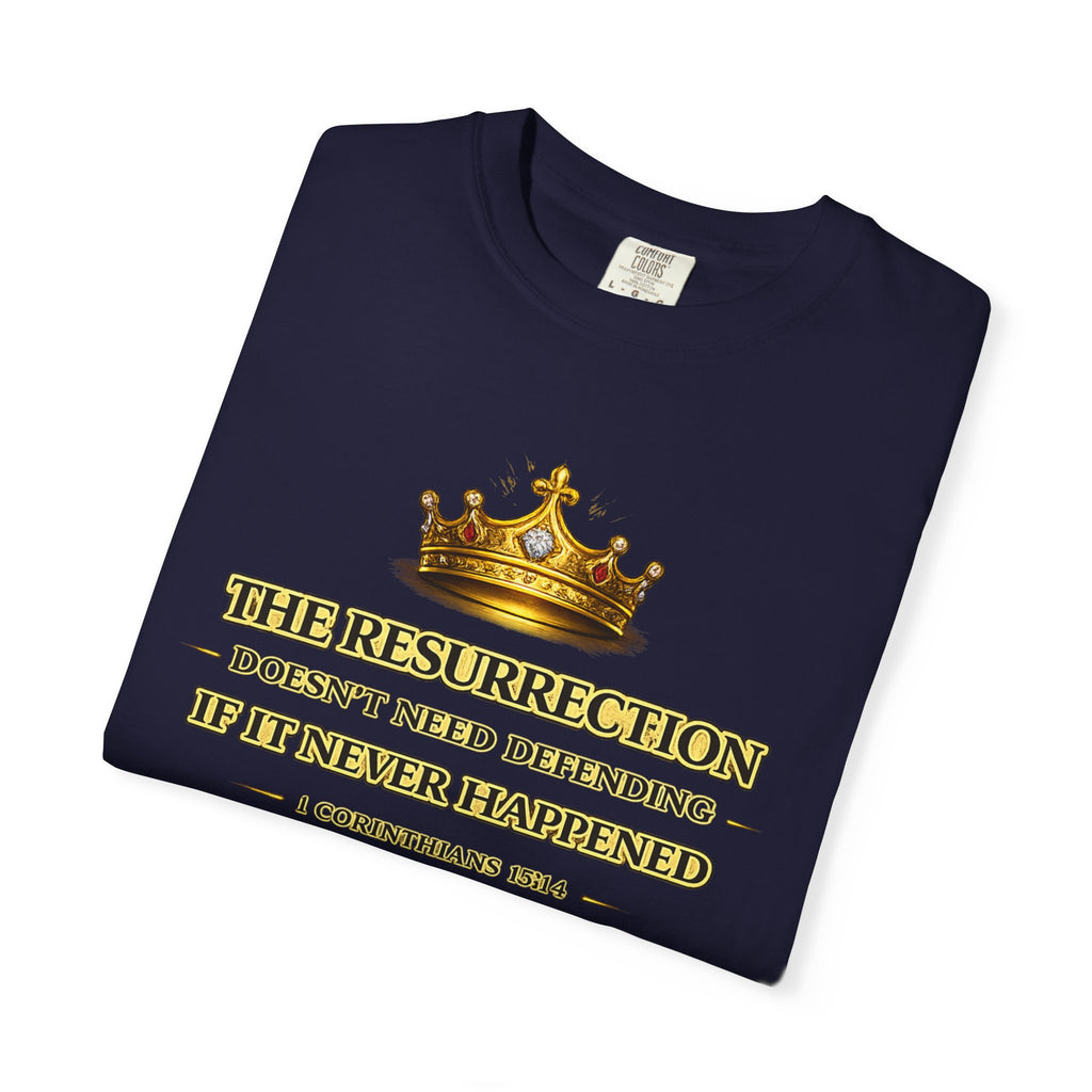 Resurrection Crown T-Shirt — Biblical 1 Corinthians Faith Tee