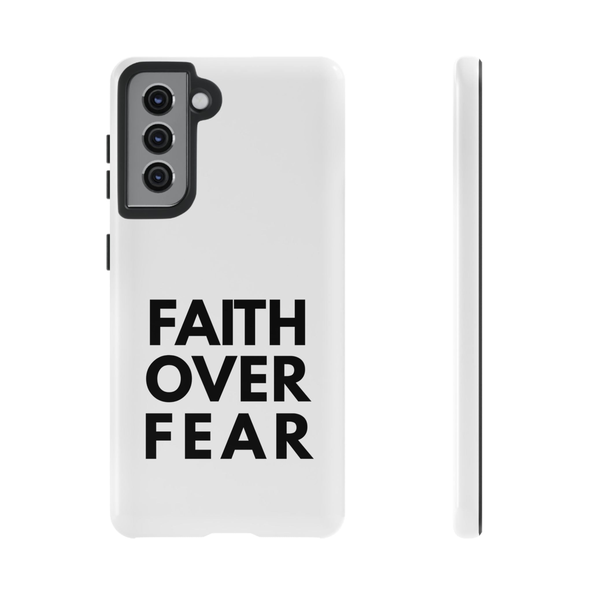 Faith Over Fear Phone Case — Inspirational Christian Protective Cover