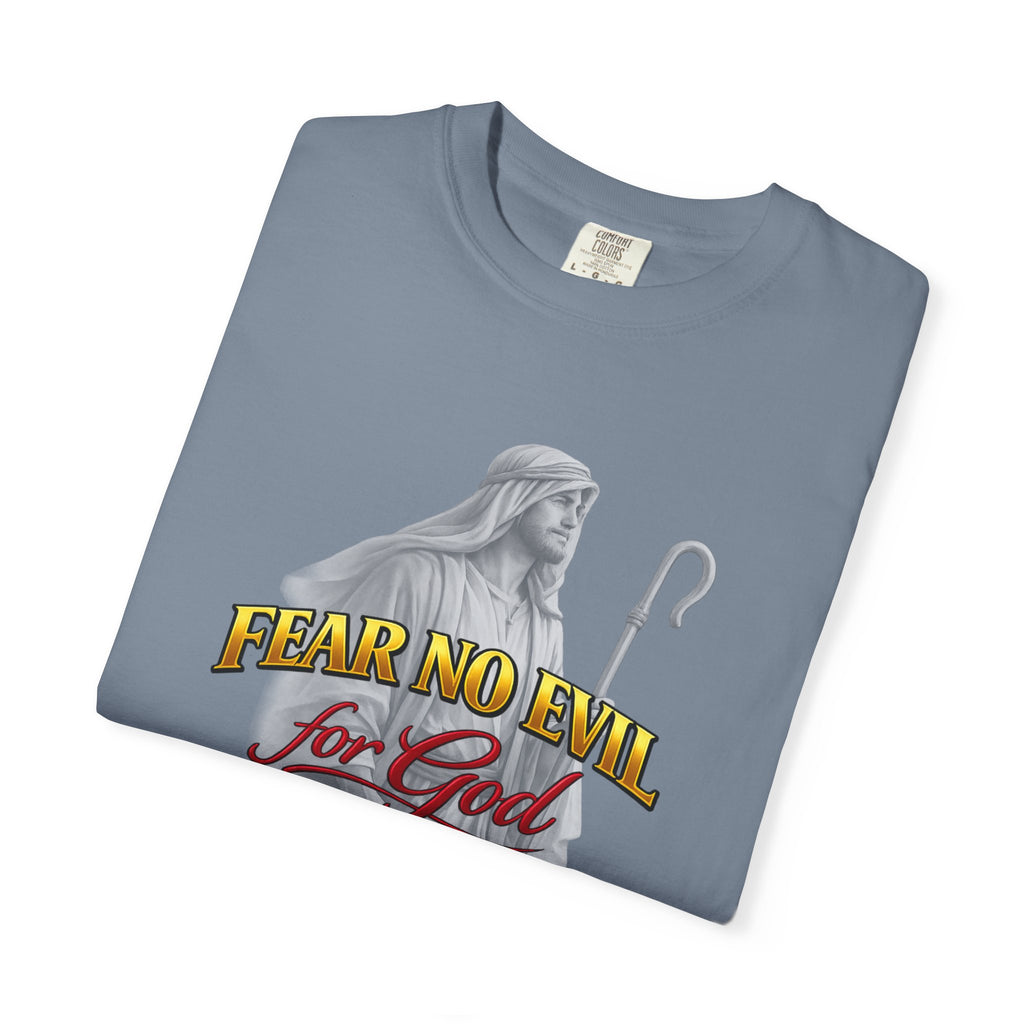 Faith Graphic T-Shirt — “Fear No Evil for God” Psalm 23 Christian Tee