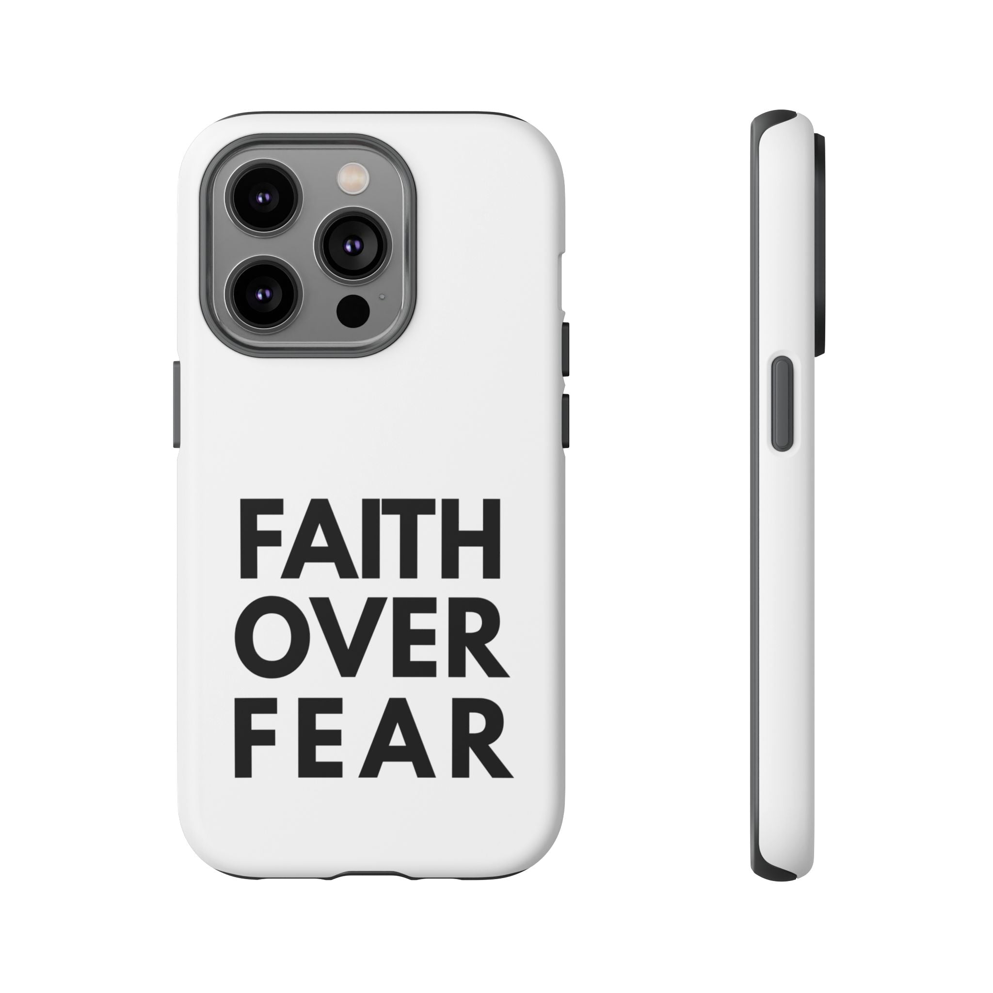 Faith Over Fear Phone Case — Inspirational Christian Protective Cover