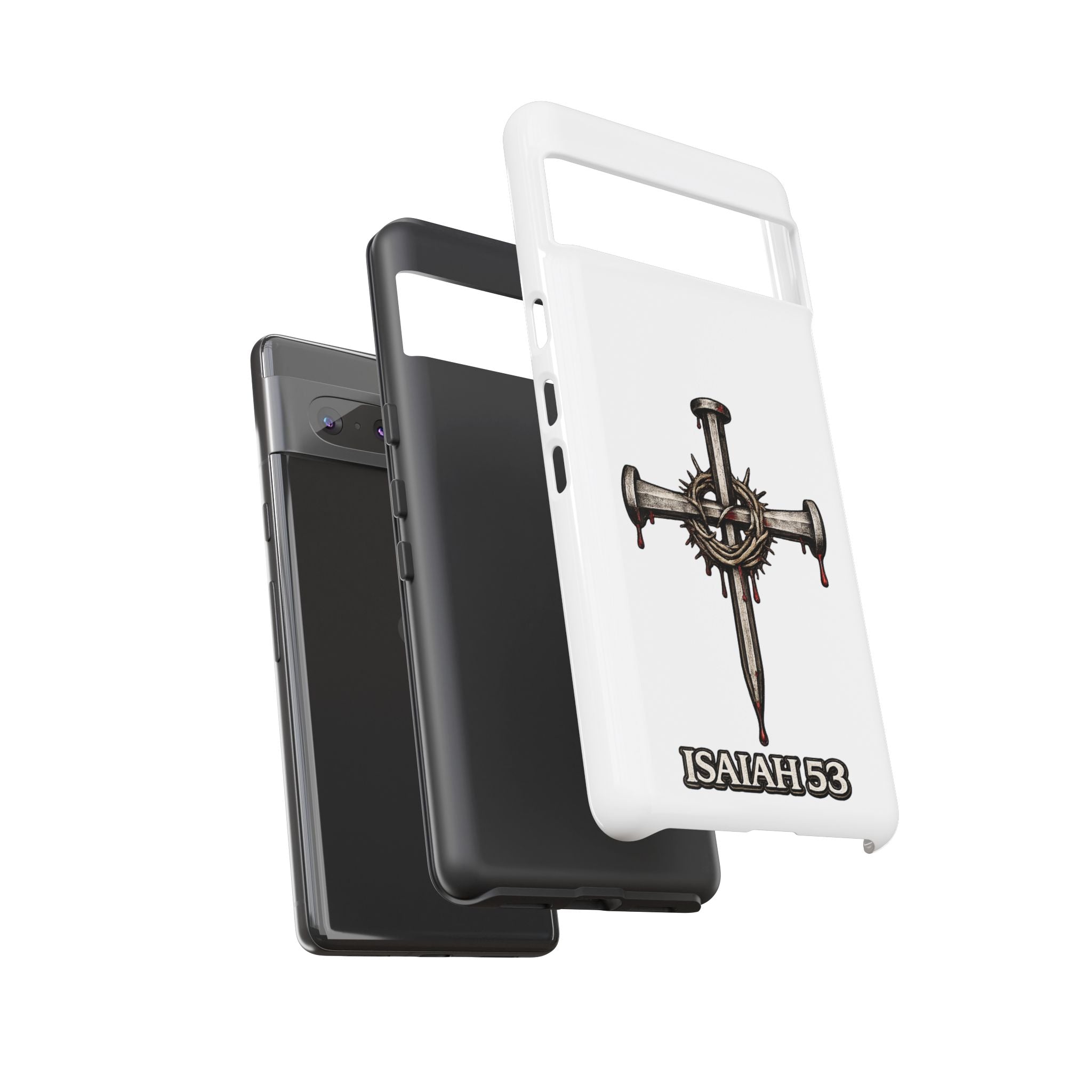 Isaiah 53 Cross Phone Case – Christian Faith Tough Phone Cover