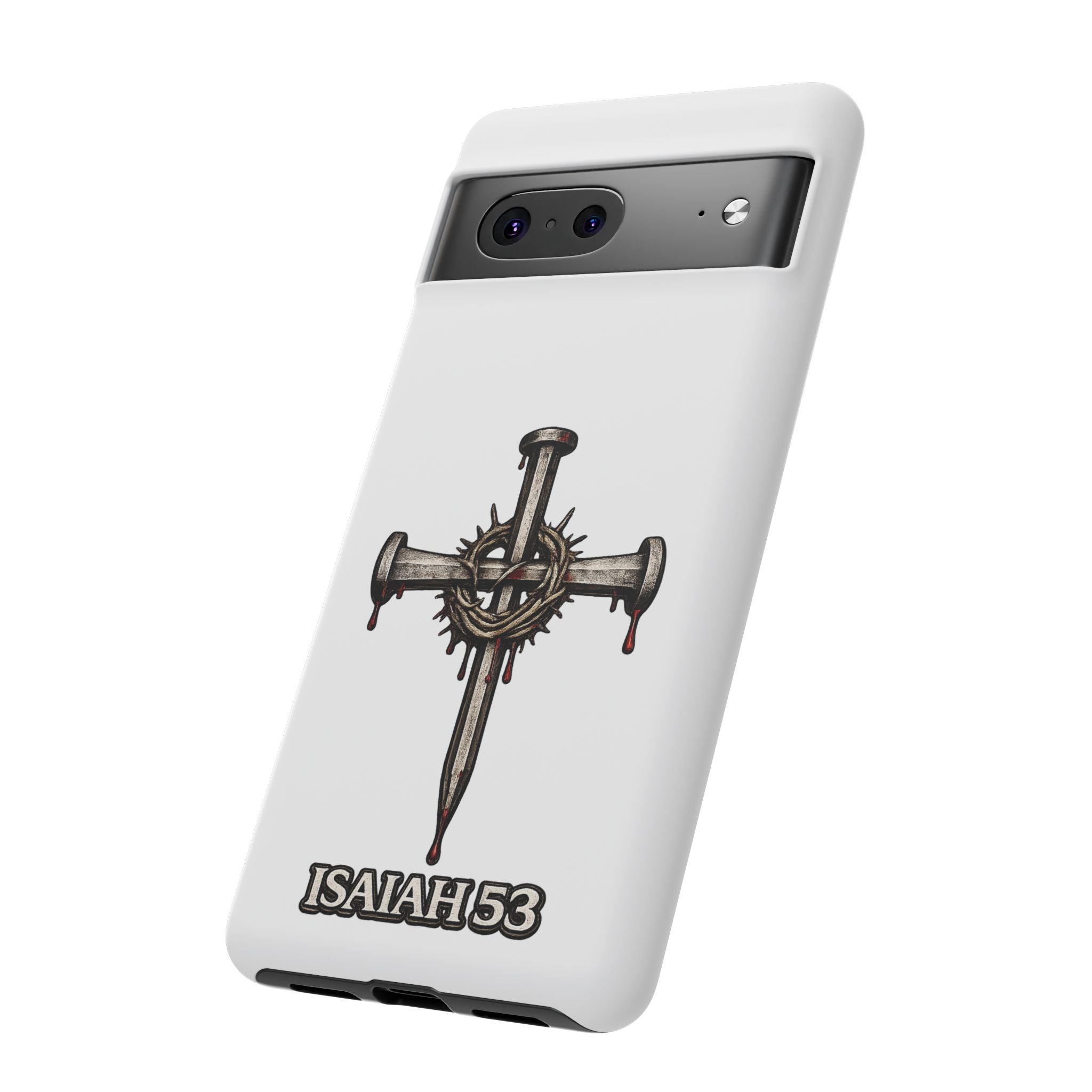 Isaiah 53 Cross Phone Case – Christian Faith Tough Phone Cover