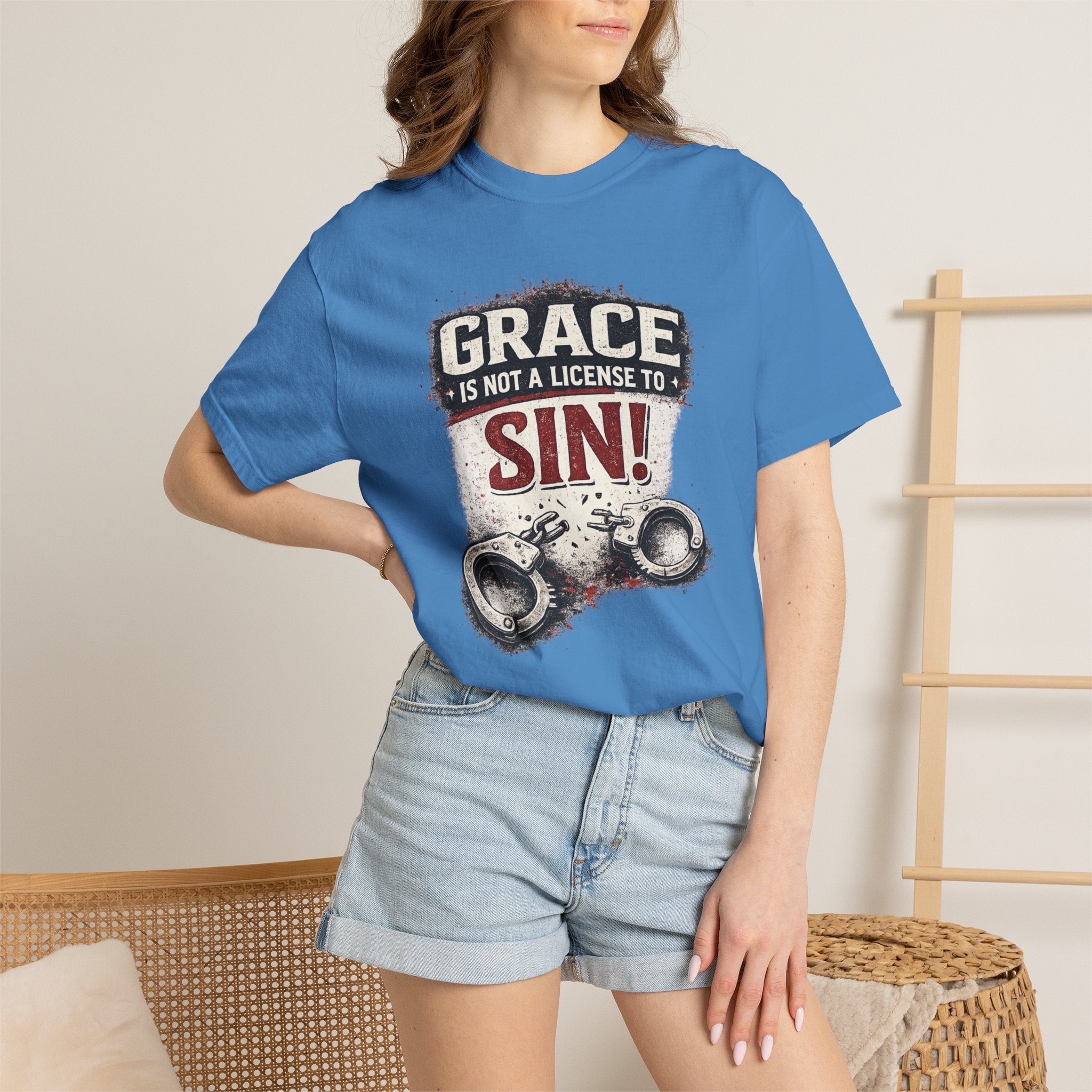 Grace Is Not a License to Sin T-Shirt — Christian Faith Graphic Tee