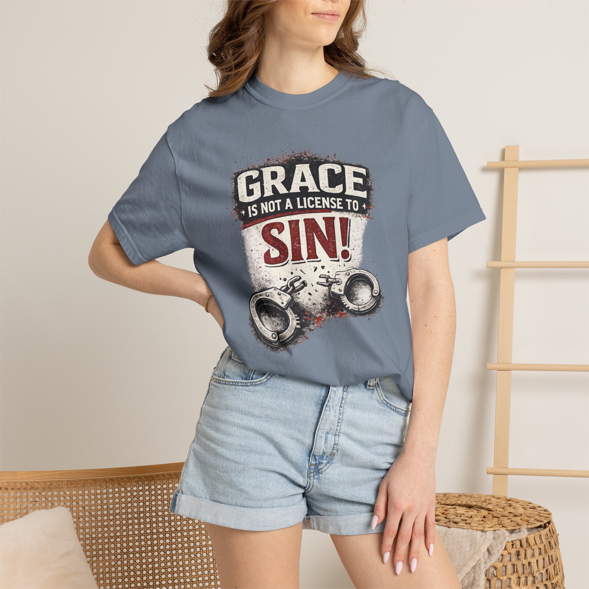 Grace Is Not a License to Sin T-Shirt — Christian Faith Graphic Tee