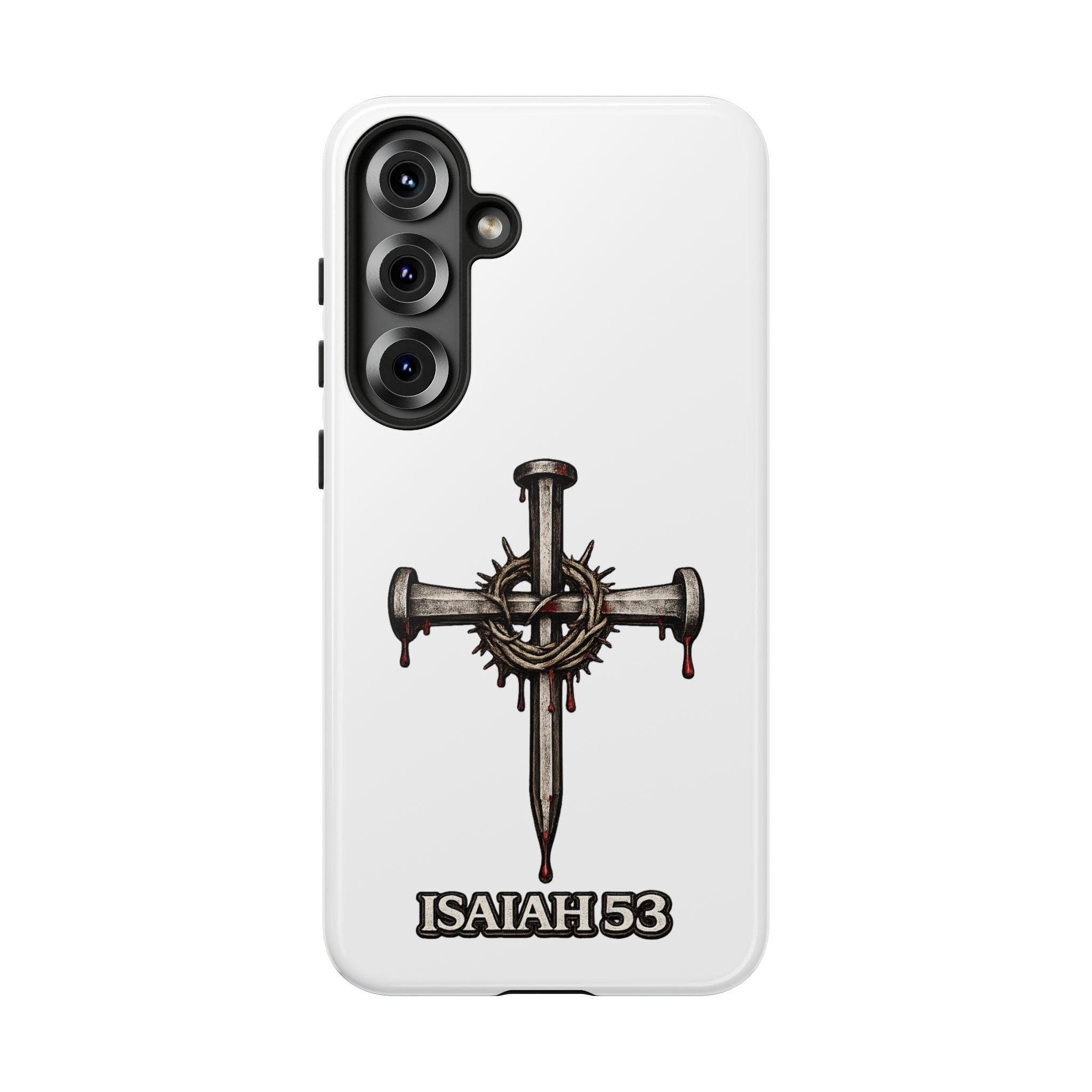 Isaiah 53 Cross Phone Case – Christian Faith Tough Phone Cover