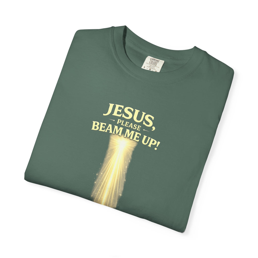 Jesus Please Beam Me Up T-Shirt — Christian Faith Graphic Tee