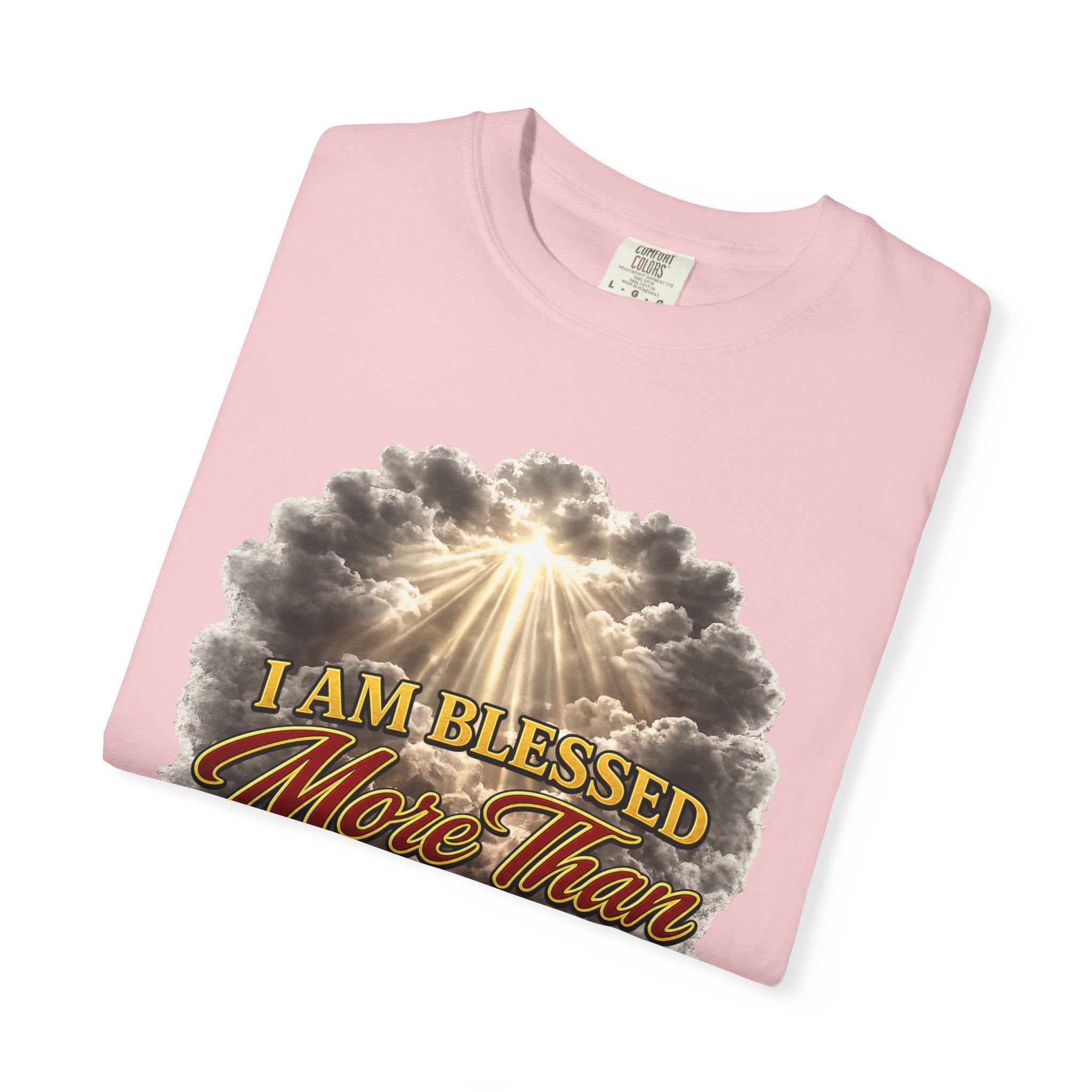 Blessed Beyond Sight T-Shirt — "I Am Blessed More Than The Eyes Can See" Christian Faith Tee