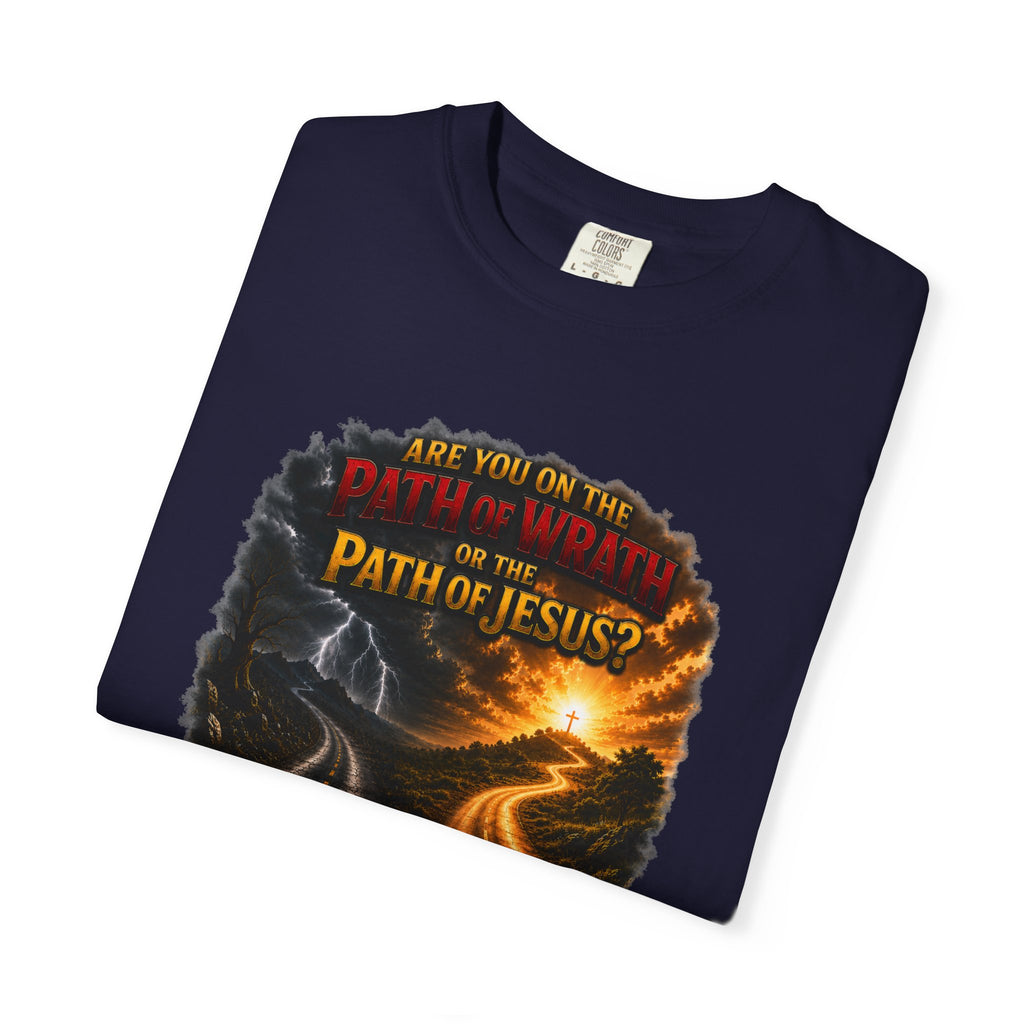 Christian Faith T-Shirt — "Path of Jesus" Matthew 7:13-14 Inspirational Tee
