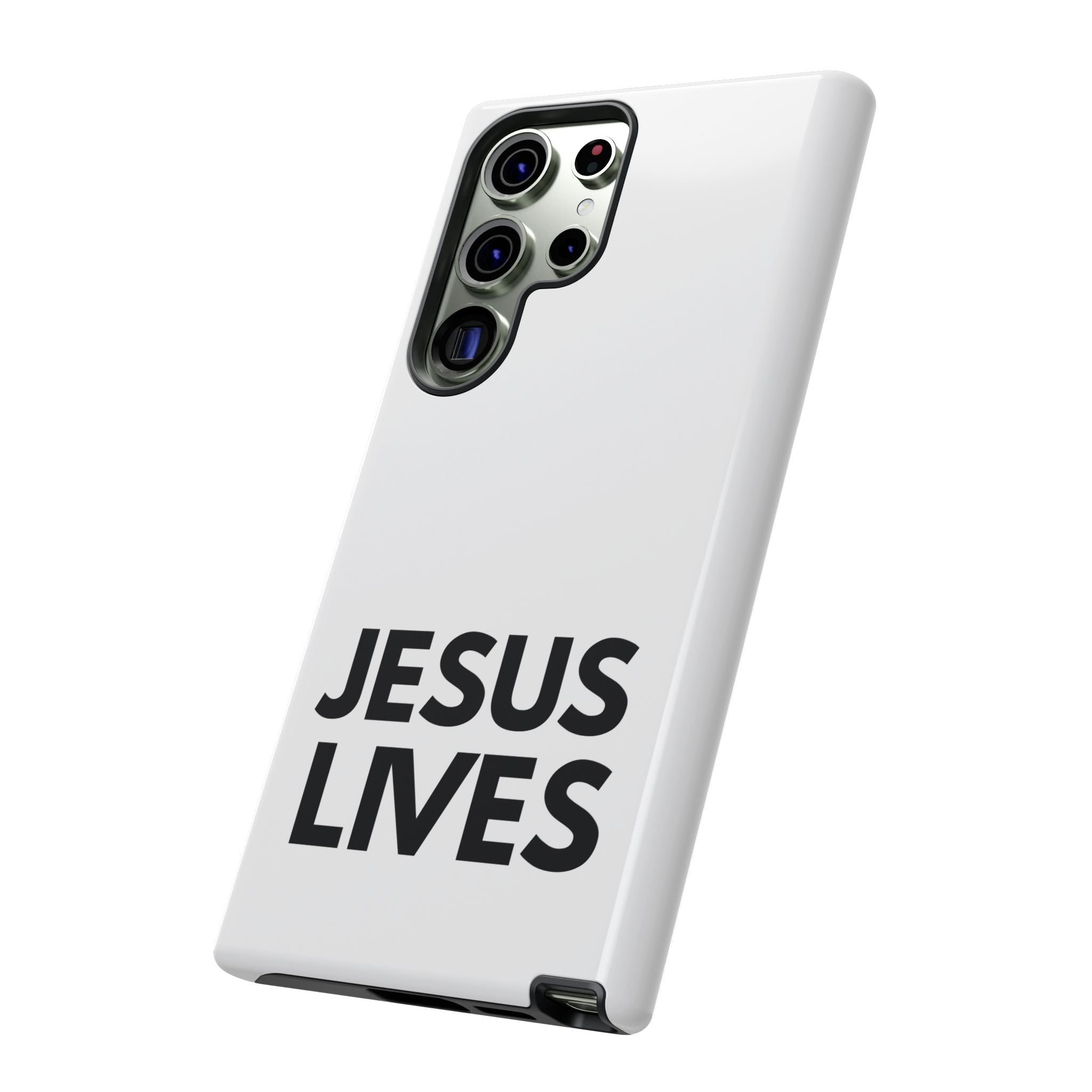Jesus Lives Phone Case — Christian Faith Protective Phone Cover