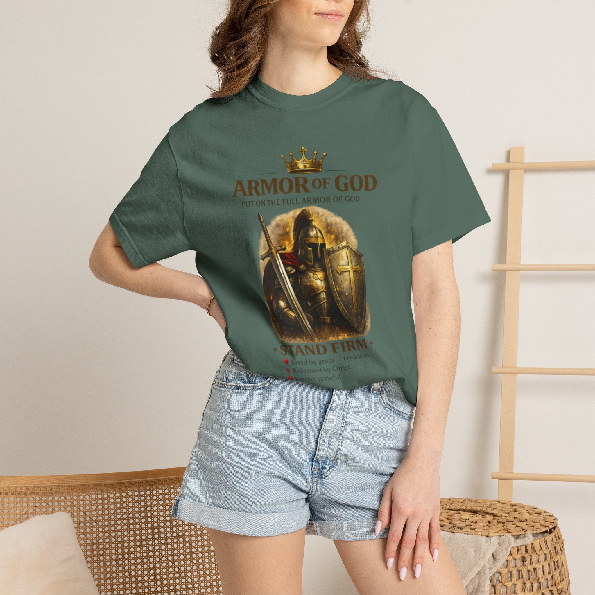 Armor of God T‑Shirt — Stand Firm Christian Faith Tee