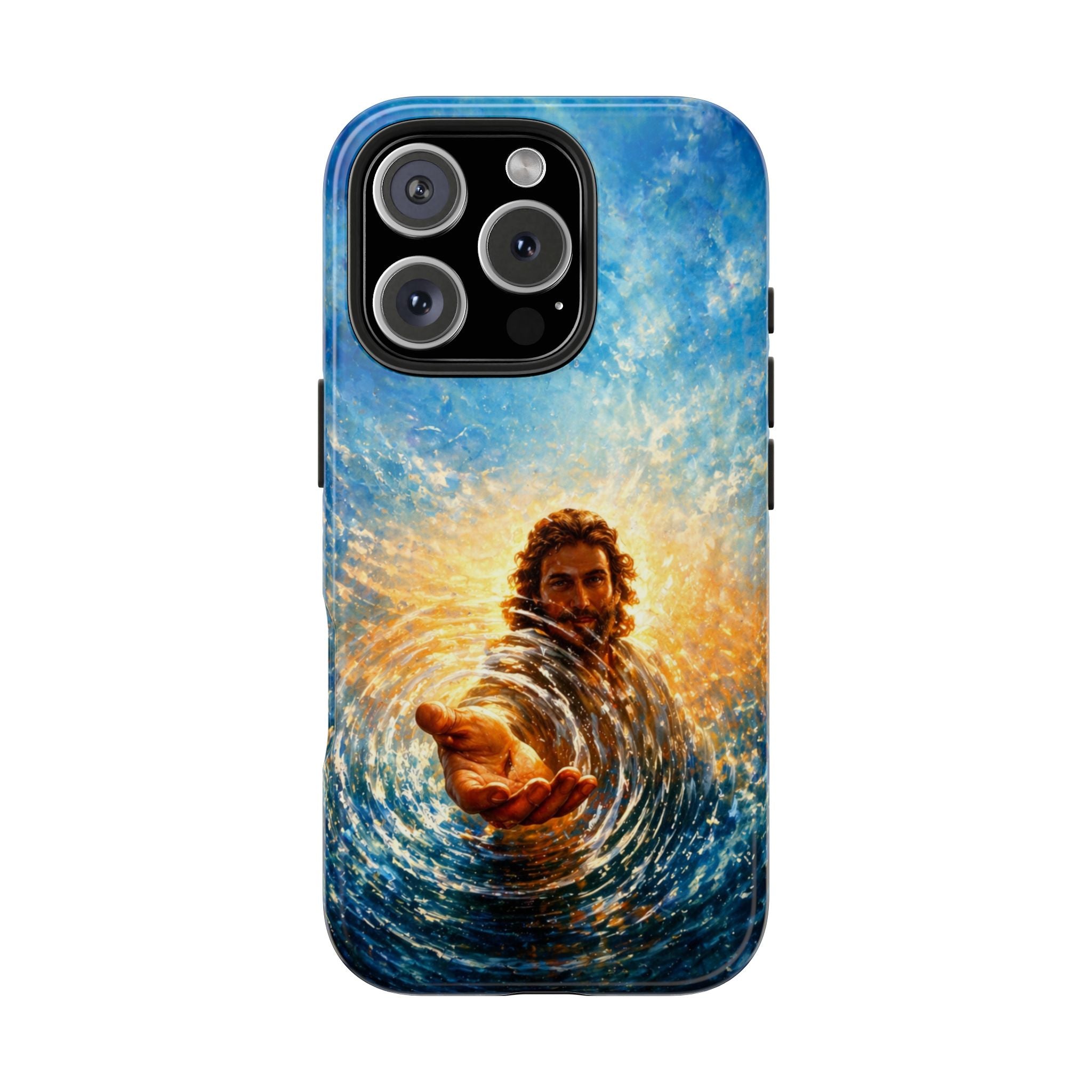 Phone Case — Inspirational Jesus Reach Design, Protective Tough Christian iPhone Cover