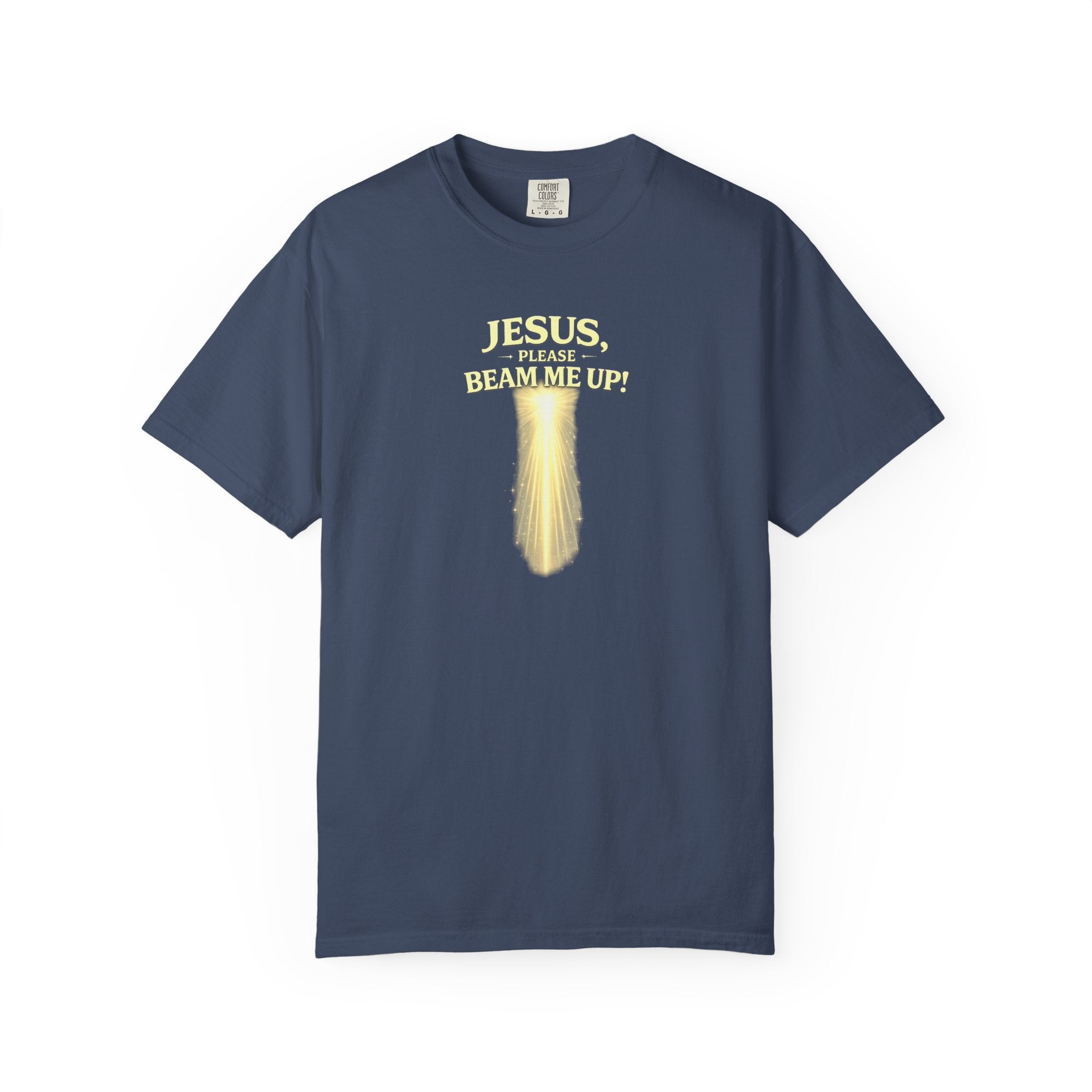 Jesus Please Beam Me Up T-Shirt — Christian Faith Graphic Tee