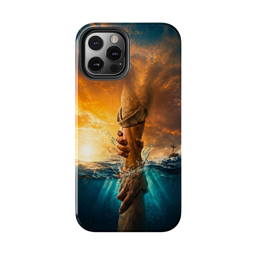 Phone Case — 'He Will Lift You' Inspirational Rescue Design