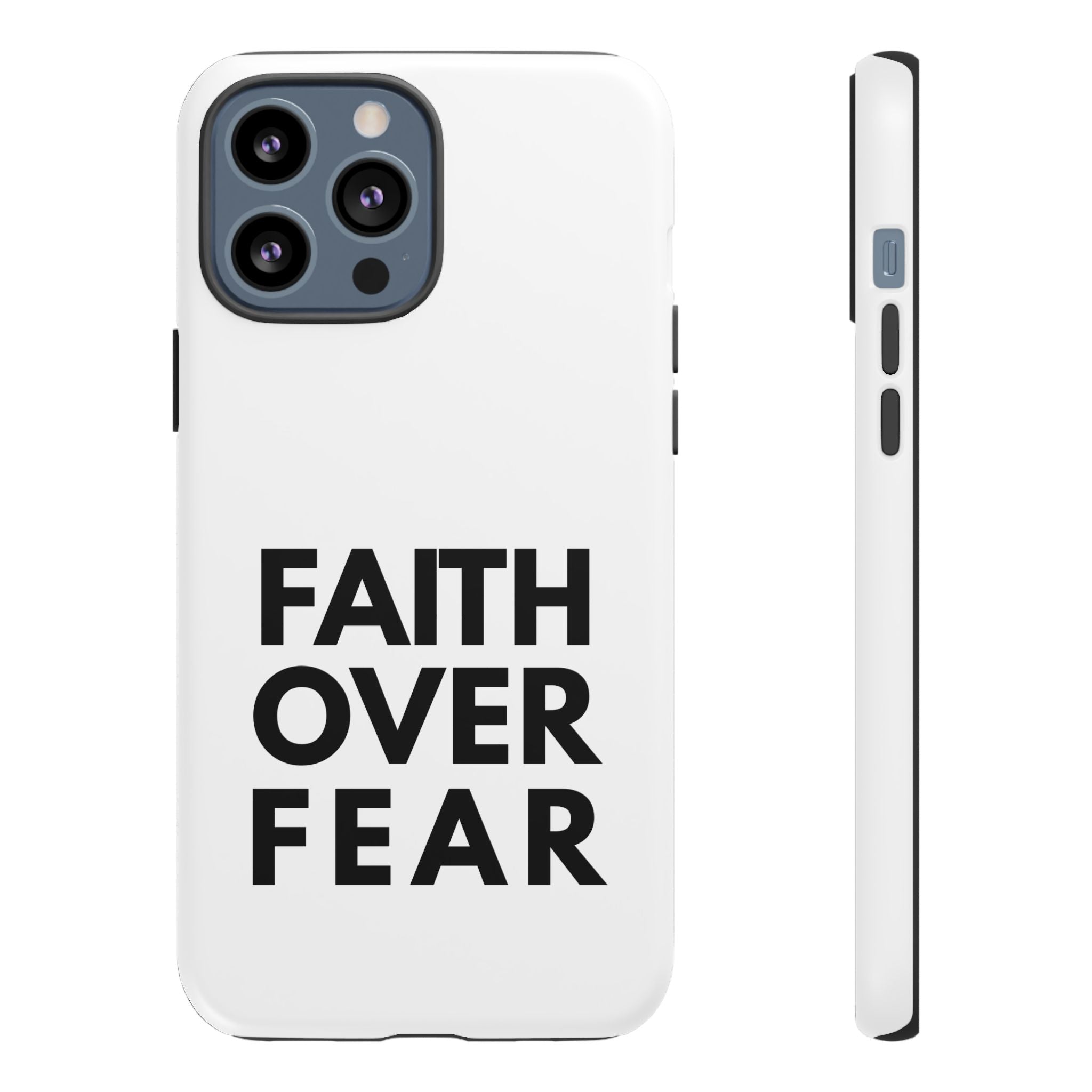 Faith Over Fear Phone Case — Inspirational Christian Protective Cover