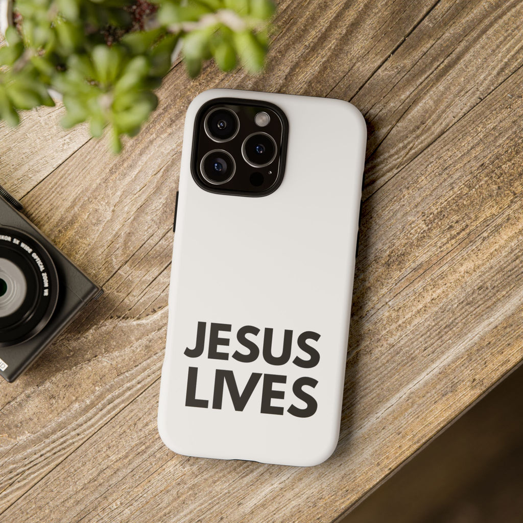Jesus Lives Phone Case — Christian Faith Protective Phone Cover