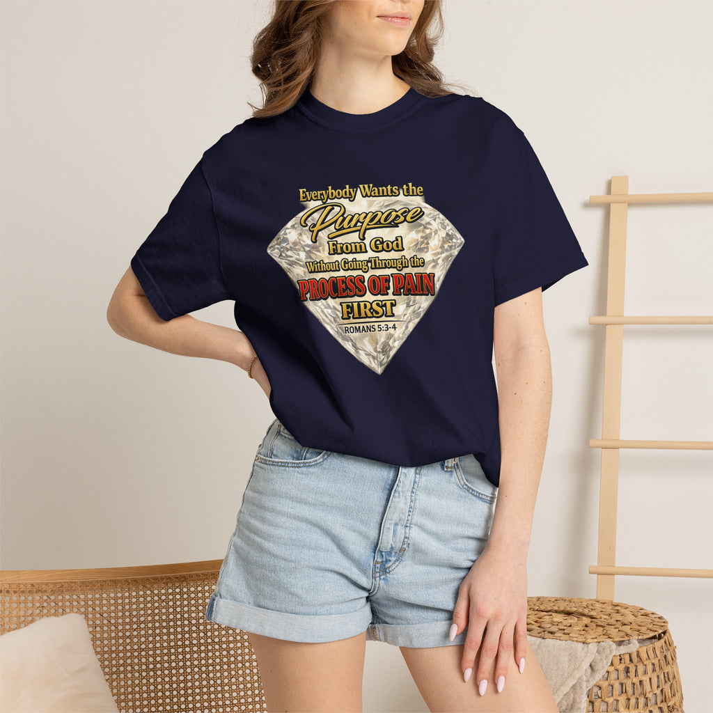 Faith Diamond T-Shirt — "Purpose From God" Inspirational Christian Tee