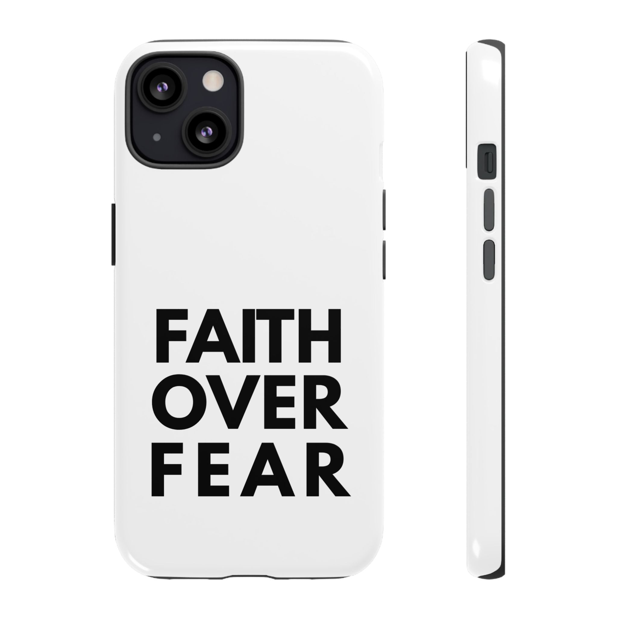 Faith Over Fear Phone Case — Inspirational Christian Protective Cover