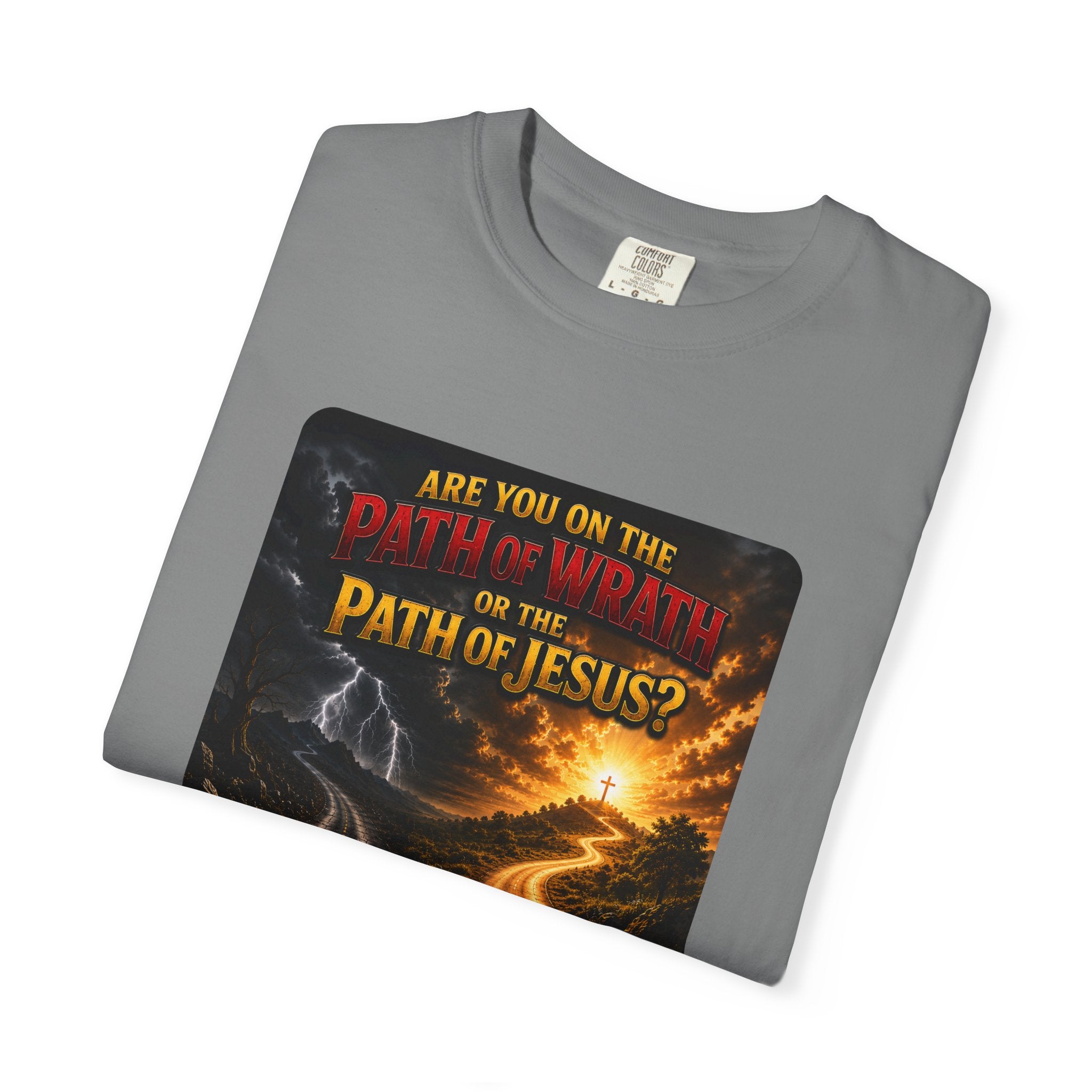Christian Faith T-Shirt — "Path of Jesus" Matthew 7:13-14 Inspirational Tee