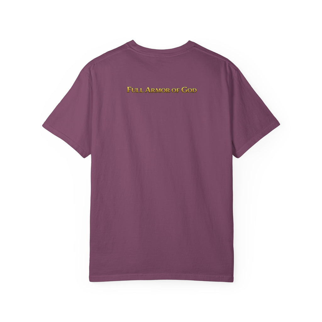 Religious Graphic T-Shirt — "Only God Can Judge You" (Full Armor of God)