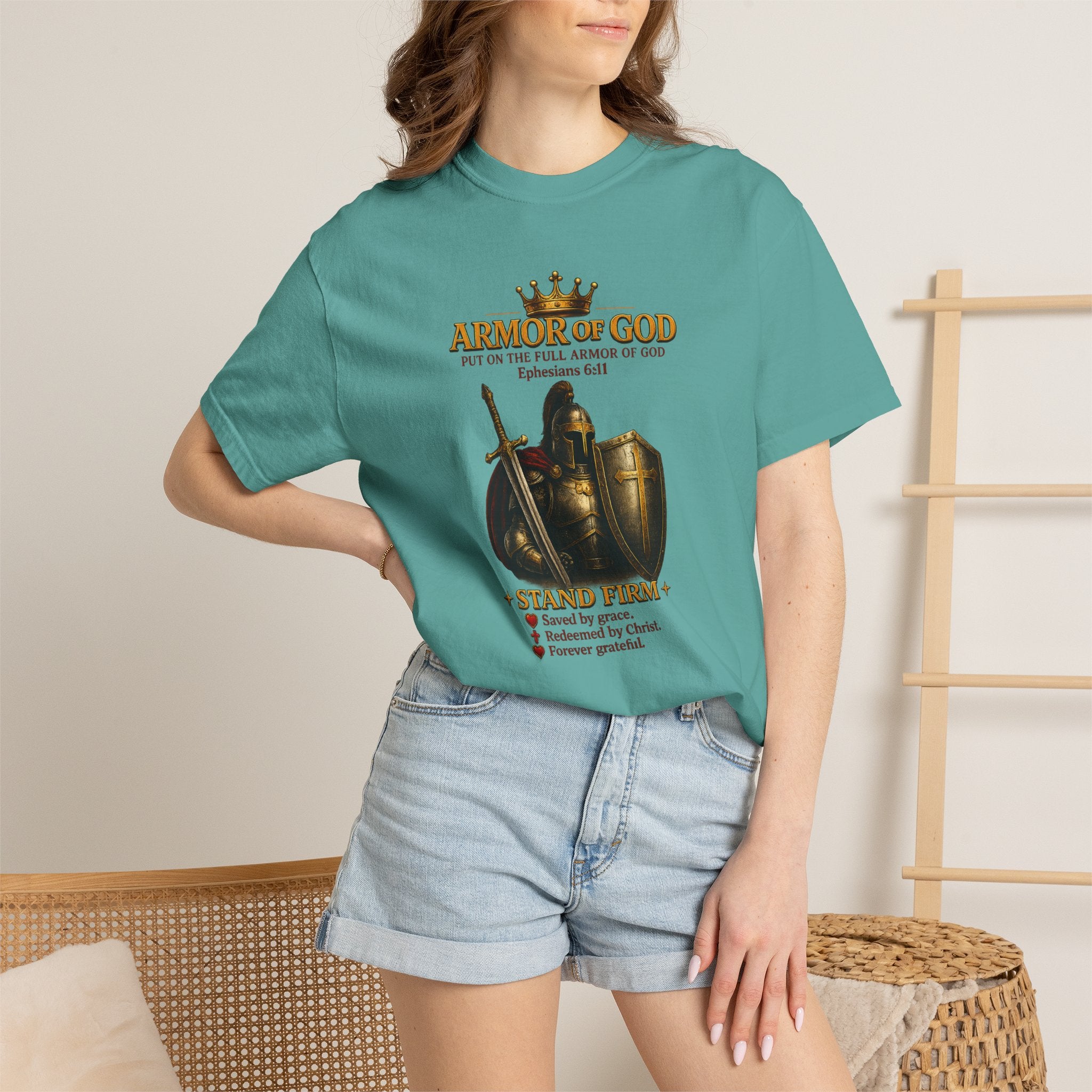 Armor of God T-Shirt — Christian Faith Warrior Faith-Based Tee