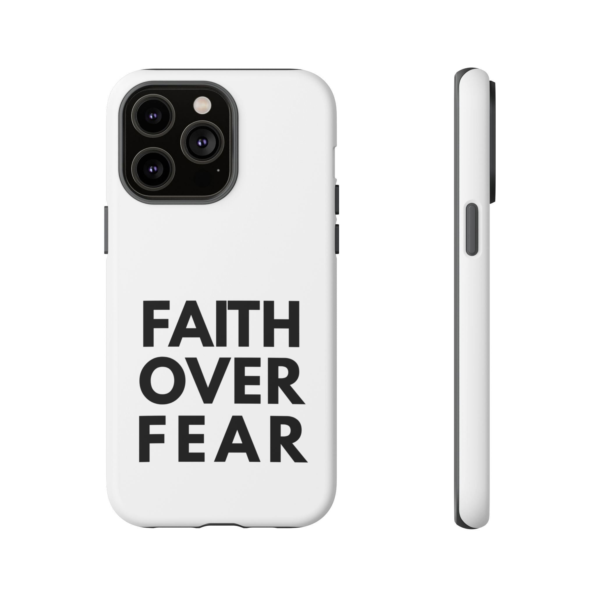 Faith Over Fear Phone Case — Inspirational Christian Protective Cover