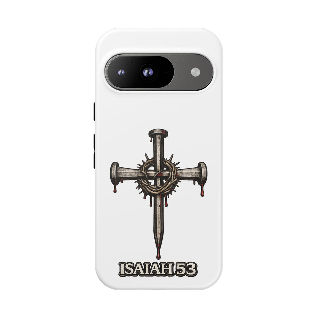 Isaiah 53 Cross Phone Case – Christian Faith Tough Phone Cover
