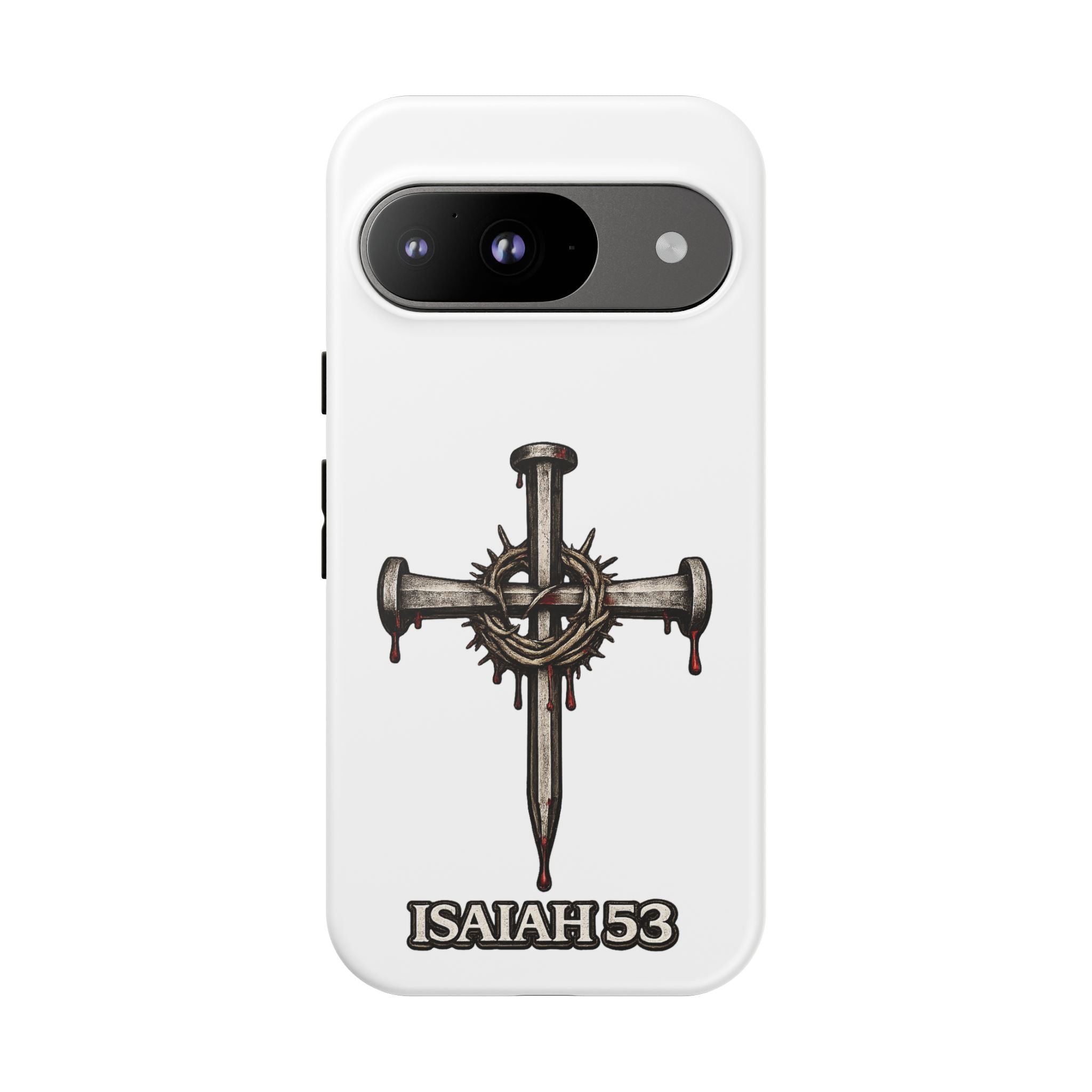 Isaiah 53 Cross Phone Case – Christian Faith Tough Phone Cover