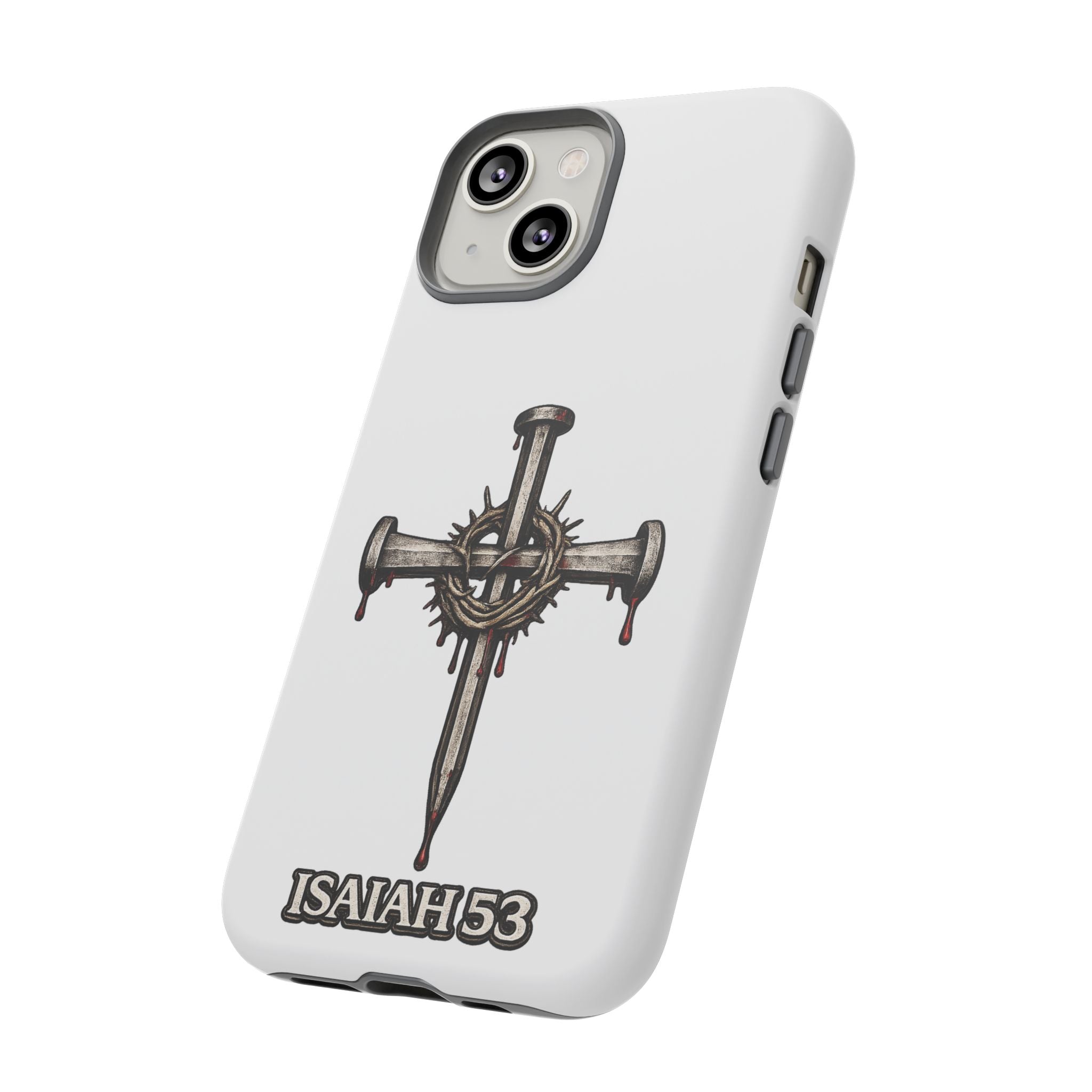 Isaiah 53 Cross Phone Case – Christian Faith Tough Phone Cover