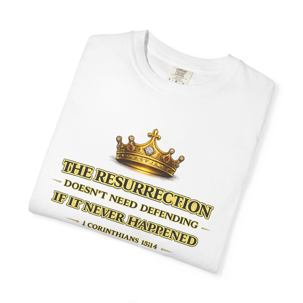 Resurrection Crown T-Shirt — Biblical 1 Corinthians Faith Tee