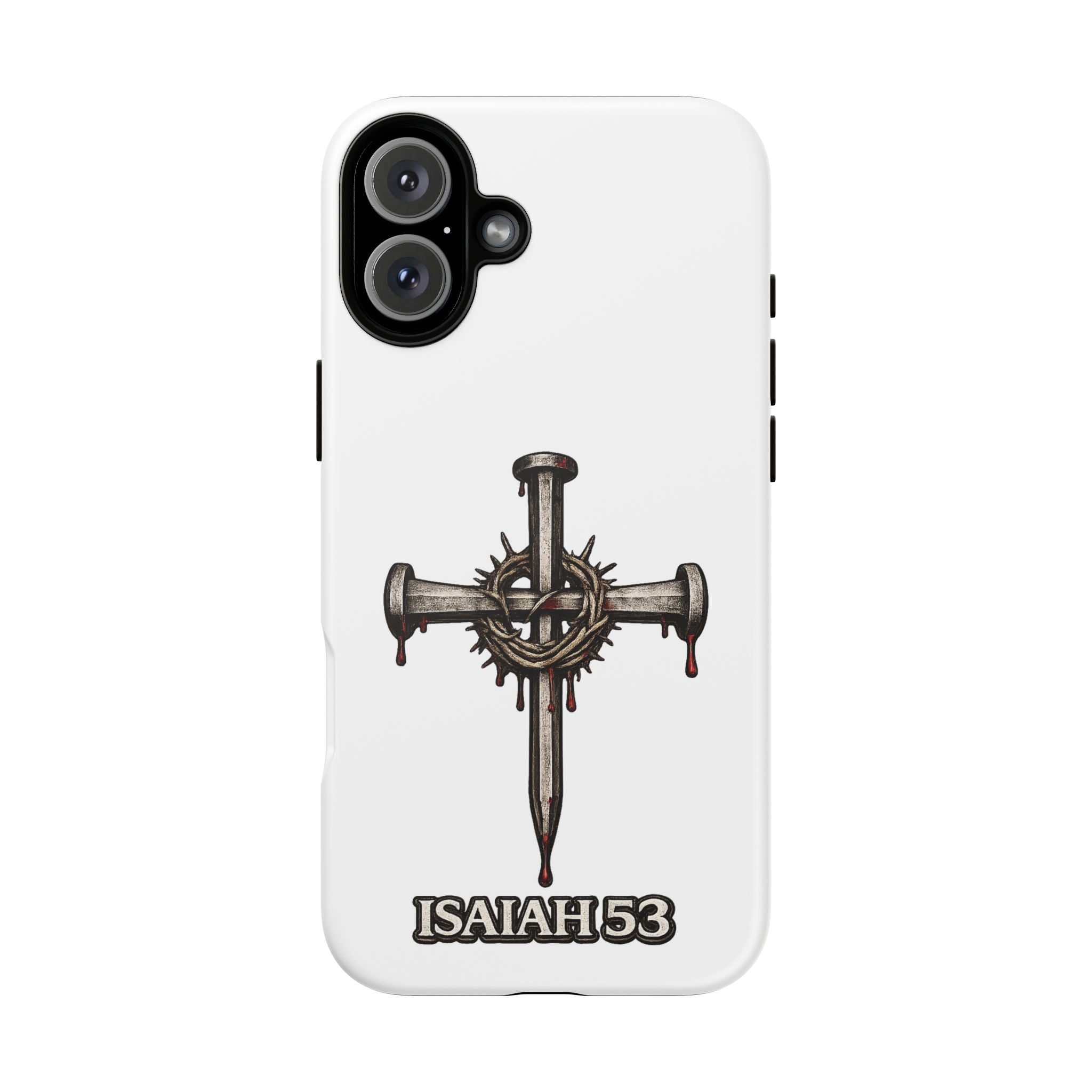 Isaiah 53 Cross Phone Case – Christian Faith Tough Phone Cover