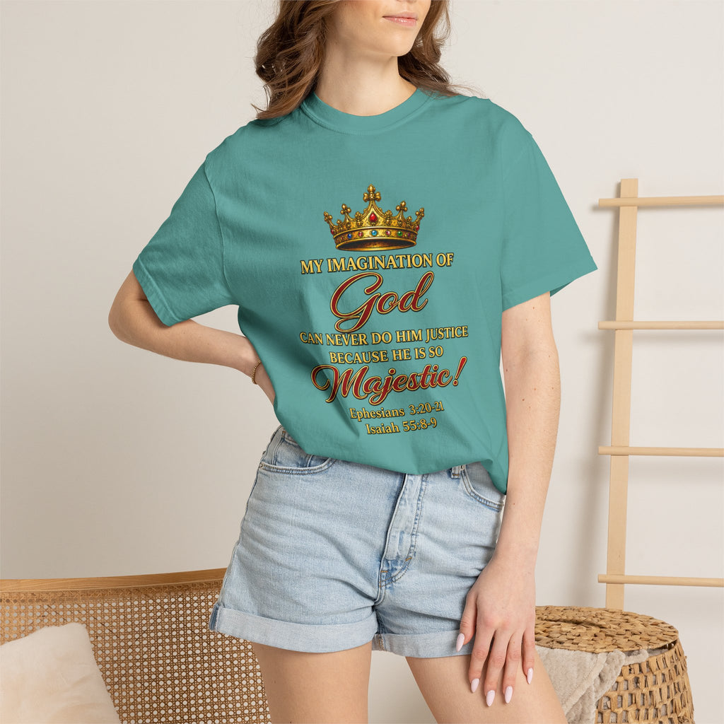 God Is Majestic T-Shirt – Christian Scripture Crown Tee