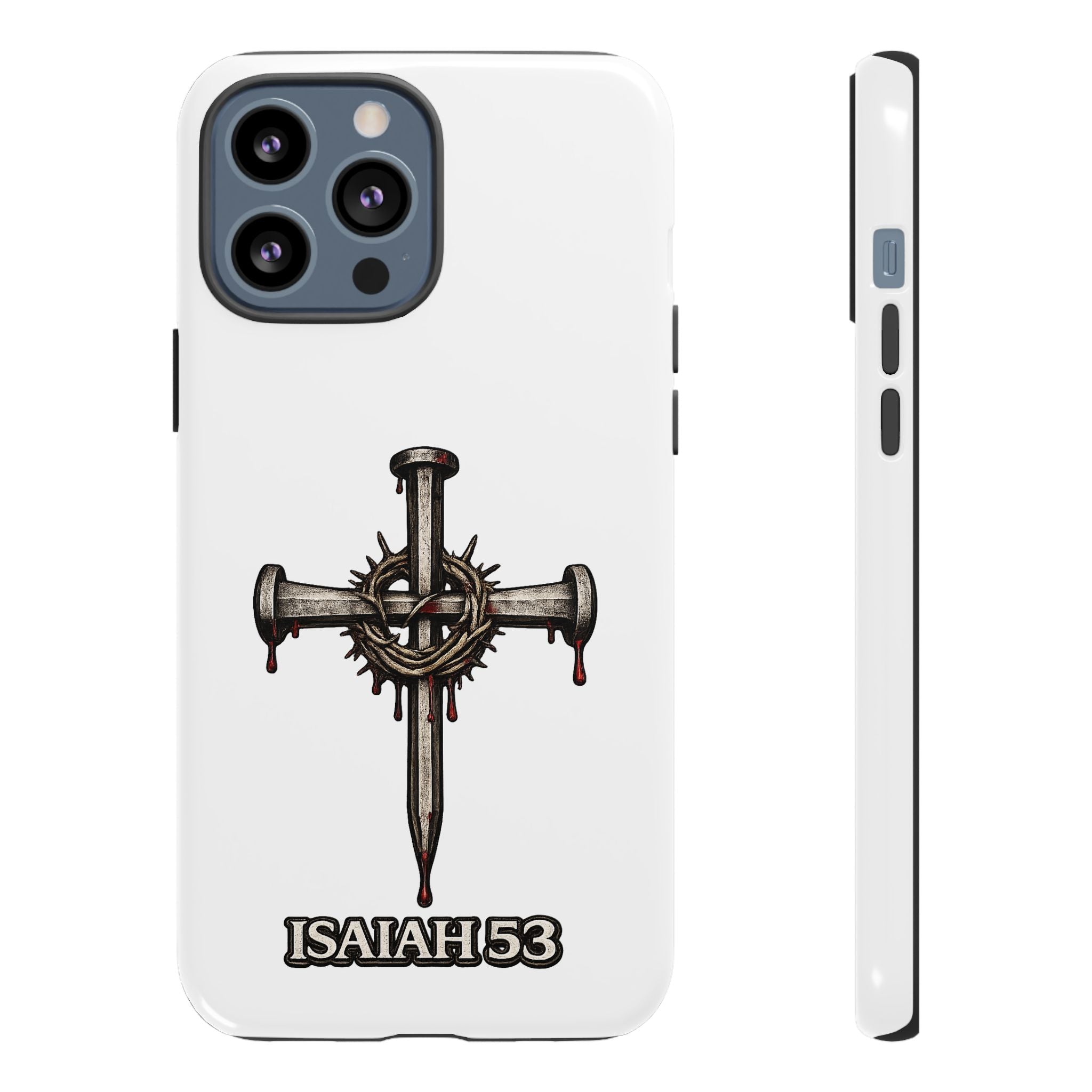 Isaiah 53 Cross Phone Case – Christian Faith Tough Phone Cover