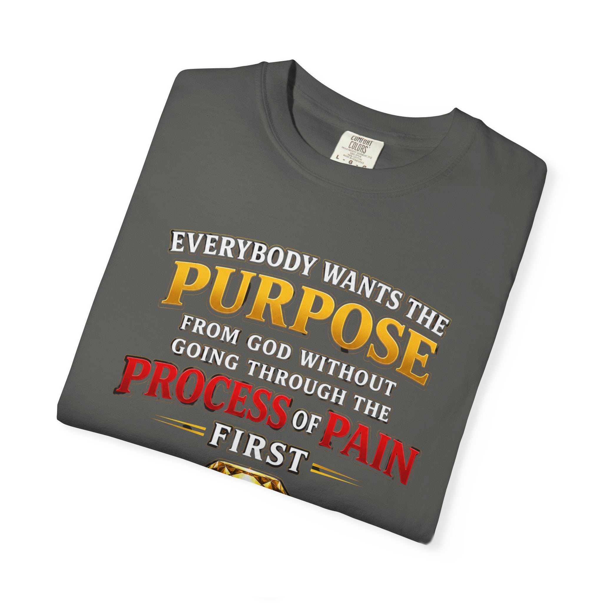 Purpose Through Pain T-Shirt — Romans 5:3-4 Inspirational Faith Tee