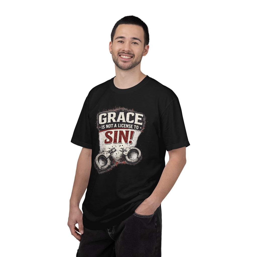 Grace Is Not a License to Sin T-Shirt — Christian Faith Graphic Tee