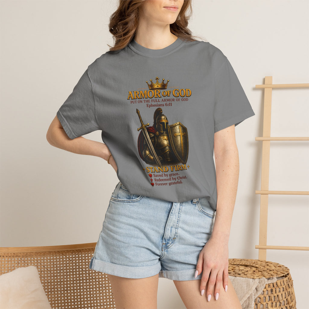 Armor of God T-Shirt — Christian Faith Warrior Faith-Based Tee