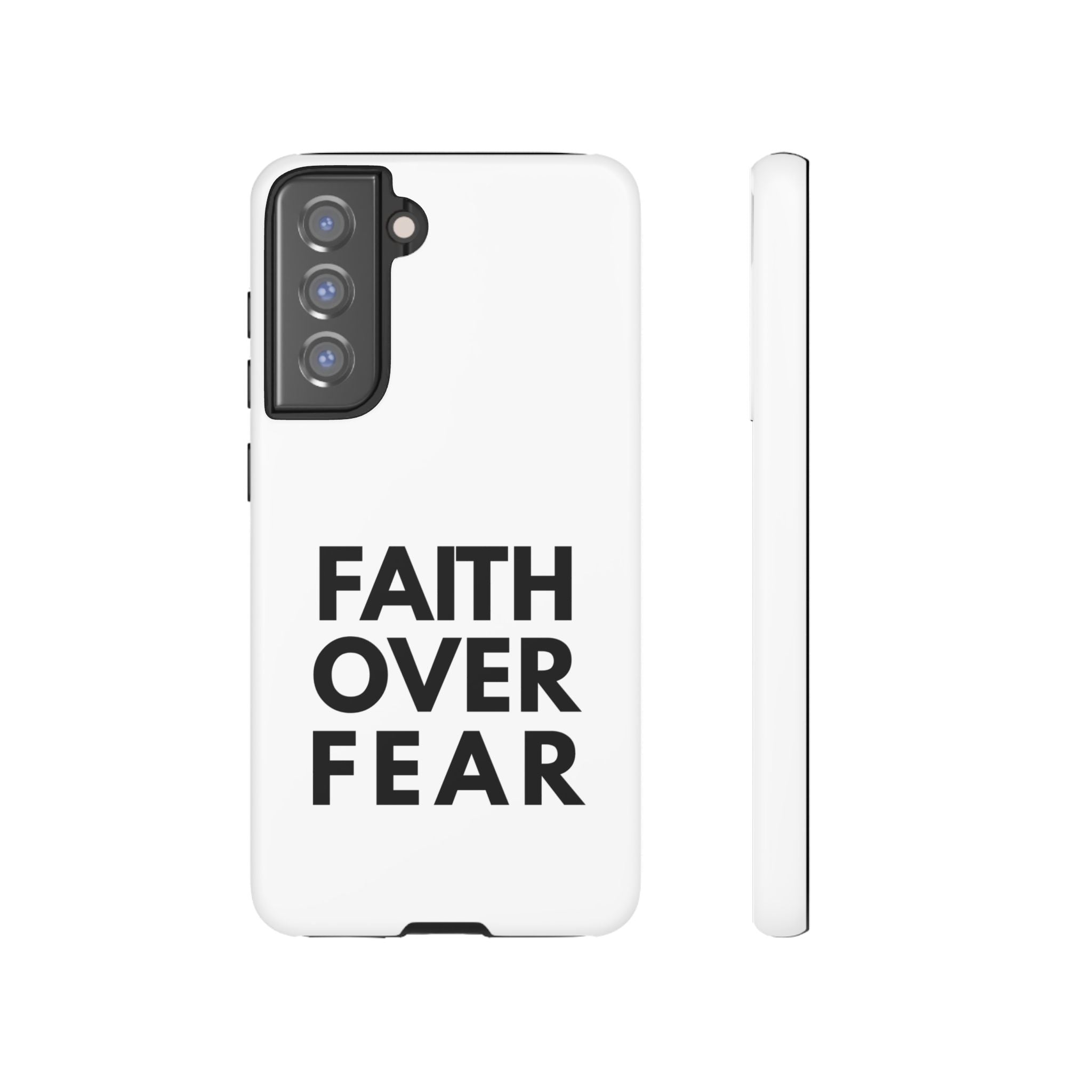 Faith Over Fear Phone Case — Inspirational Christian Protective Cover