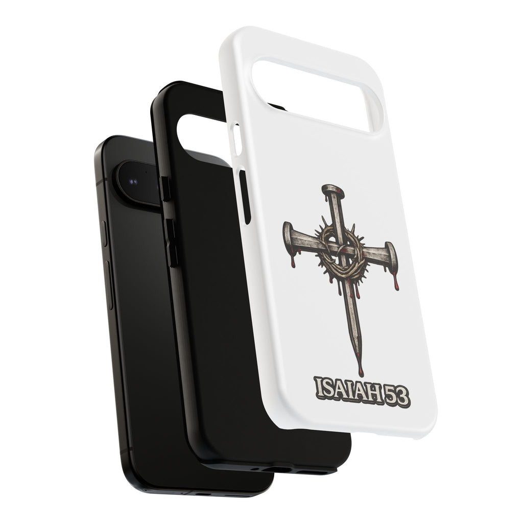 Isaiah 53 Cross Phone Case – Christian Faith Tough Phone Cover