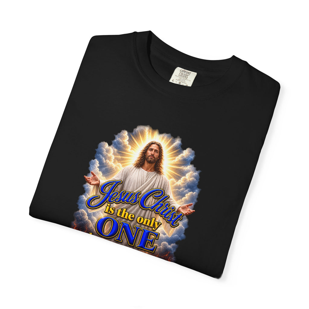 Christian Jesus Graphic T‑Shirt — "Jesus Christ is the only one who can save you from Hell" (Full Armor of God, Religious Faith Tee)