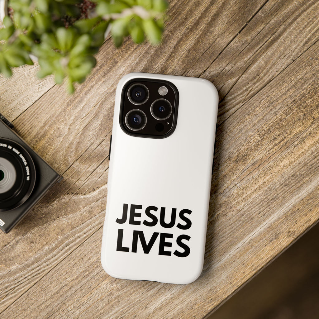 Jesus Lives Phone Case — Christian Faith Protective Phone Cover