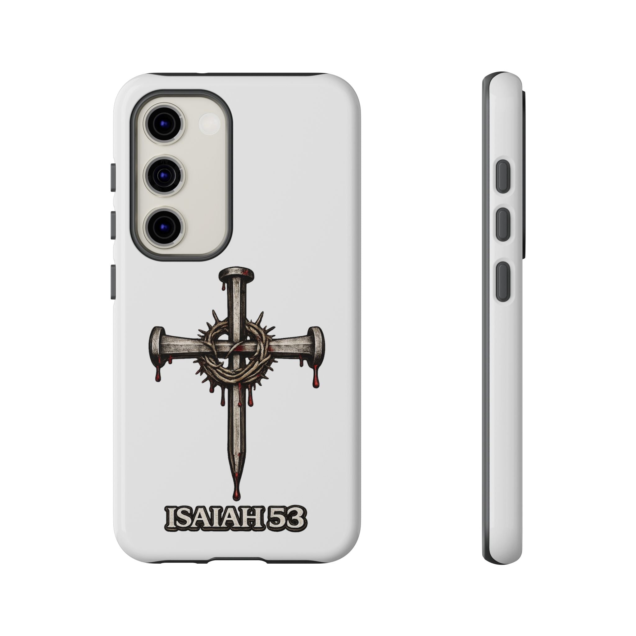 Isaiah 53 Cross Phone Case – Christian Faith Tough Phone Cover