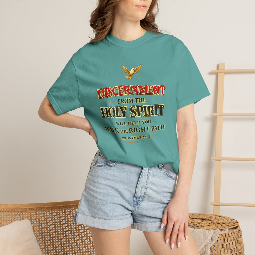 Discernment from the Holy Spirit T-Shirt — Proverbs 3:5-6 Christian Faith Tee