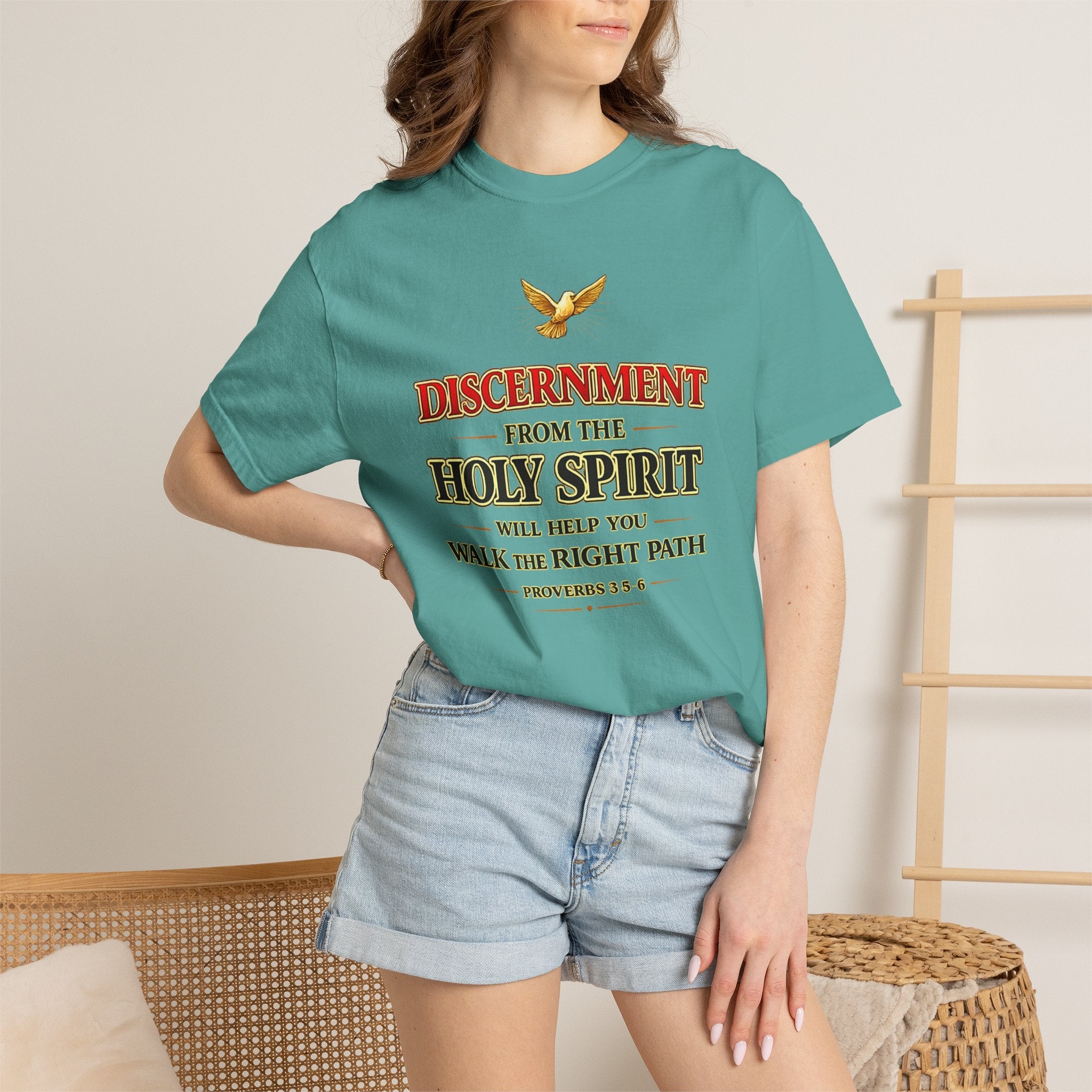 Discernment from the Holy Spirit T-Shirt — Proverbs 3:5-6 Christian Faith Tee
